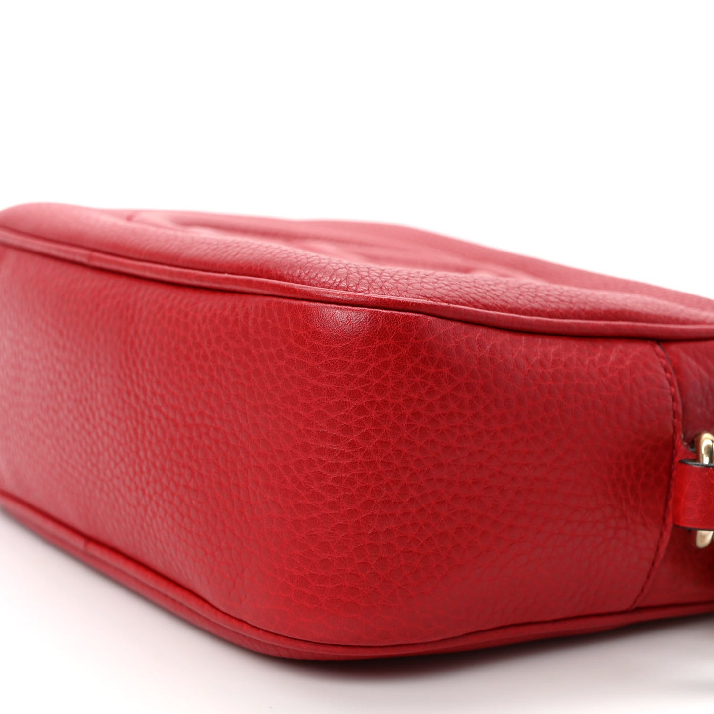 Pebbled Calfskin Small Soho Disco Bag Tabasco Red