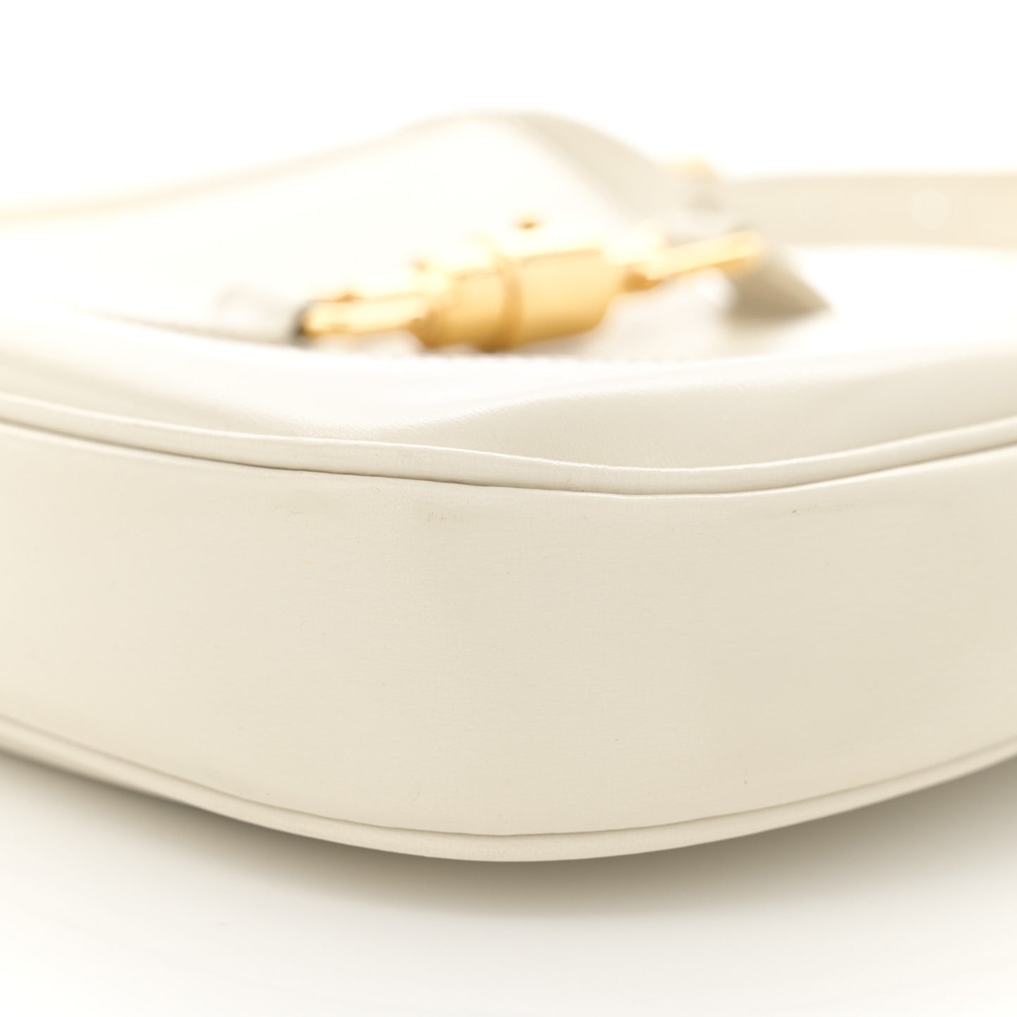 Boarded Dyana Lux Calfskin Small Jackie 1961 Hobo Mystic White