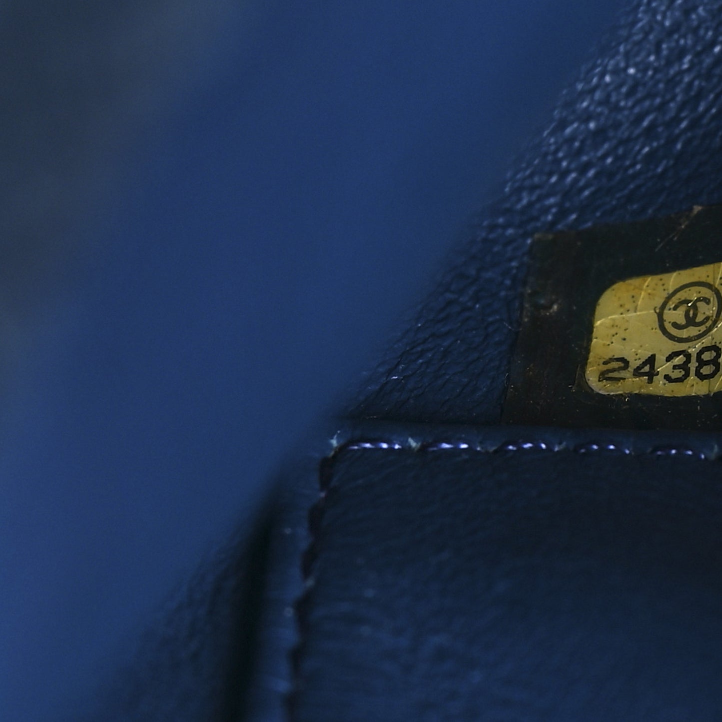 Denim Quilted Small Trendy CC Flap Dual Handle Bag Blue