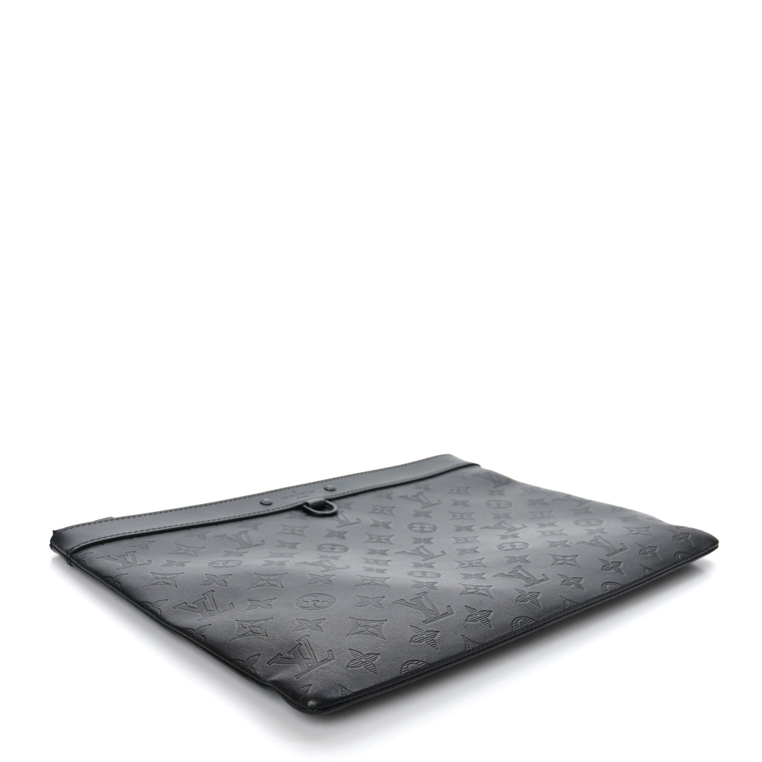 Louis Vuitton Calfskin Monogram Shadow Discovery Pochette Black 4 of 6