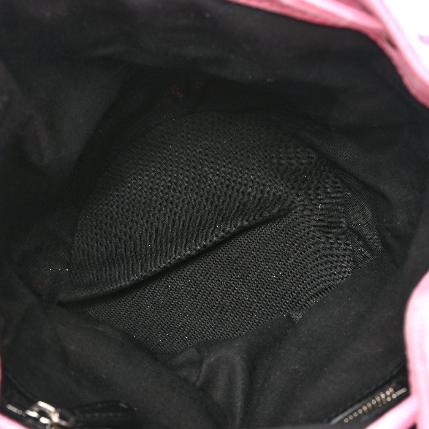 Washed Denim BB Monogram Le Cagole Bucket Bag XS Sweet Pink