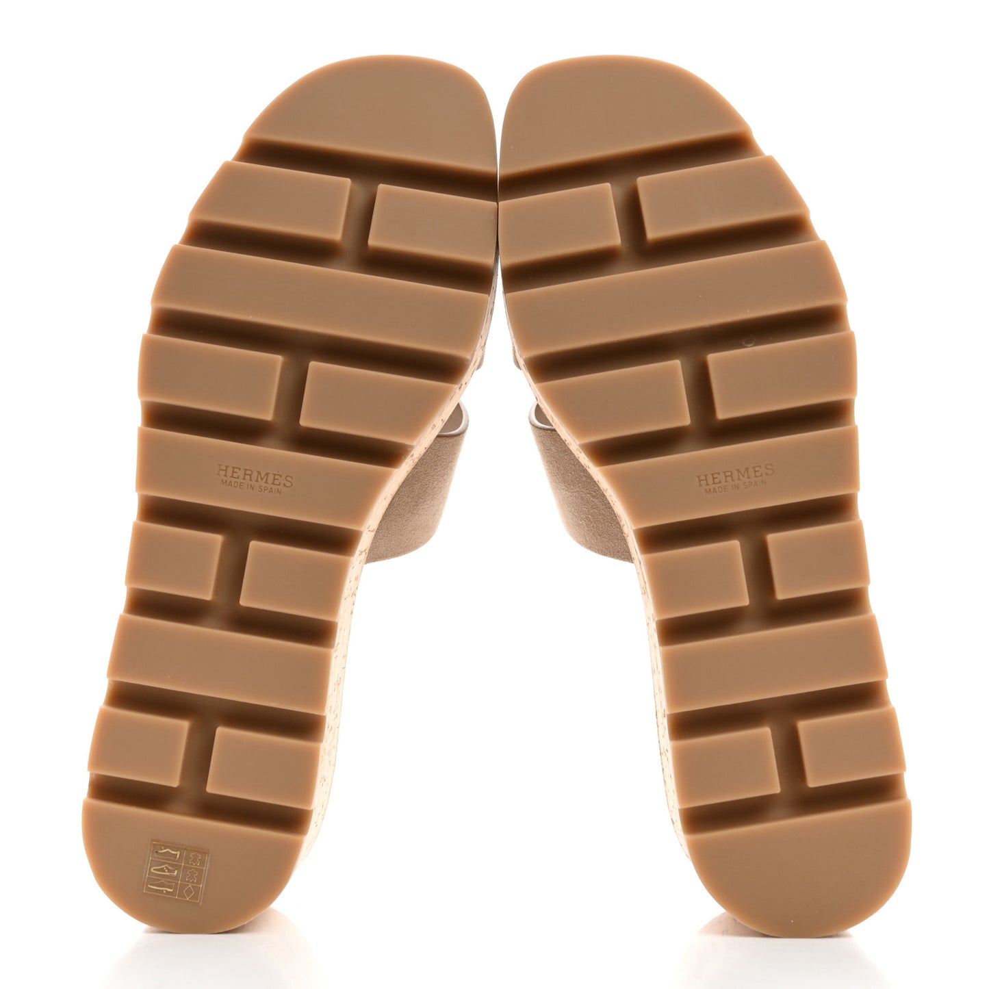 Suede Goatskin Cork Eze 30 Sandals 39 Beige Argile