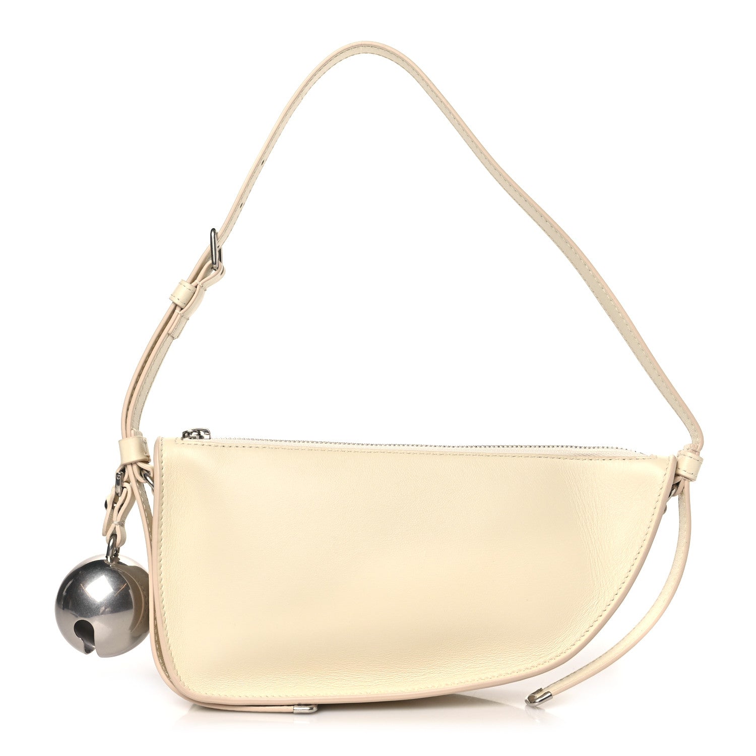 Burberry Calfskin Mini Shield Sling Bag Pearl 1 of 8