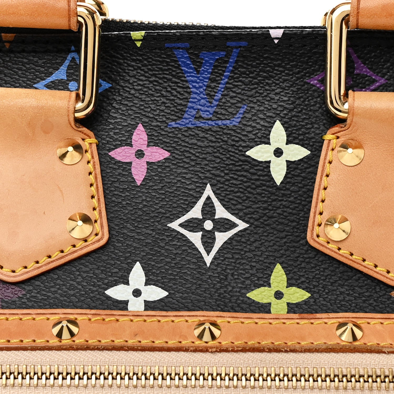 Louis Vuitton Monogram Multicolor Alma Black 8 of 15