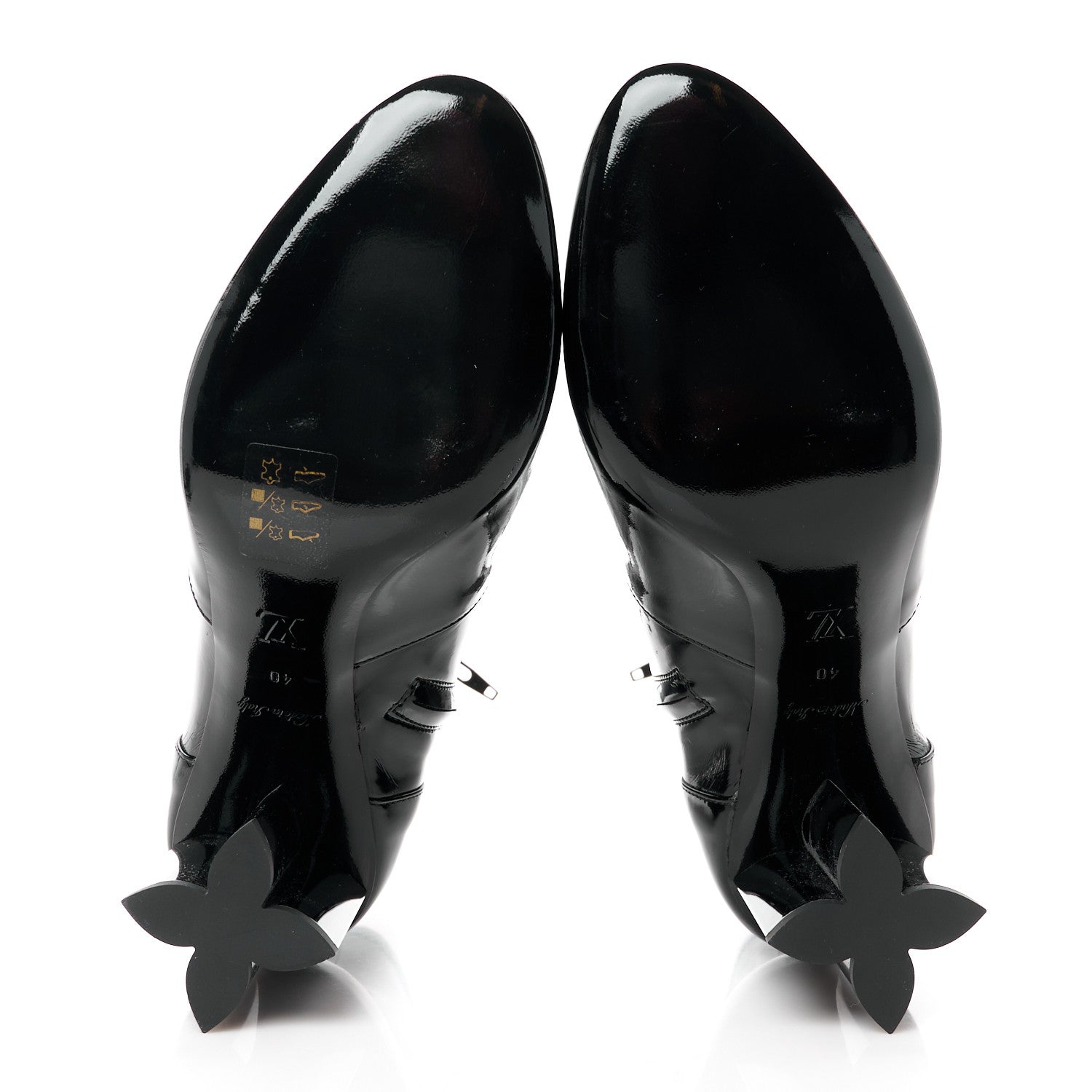 Louis Vuitton Patent Silhouette Ankle Boots 40 Black 5 of 8