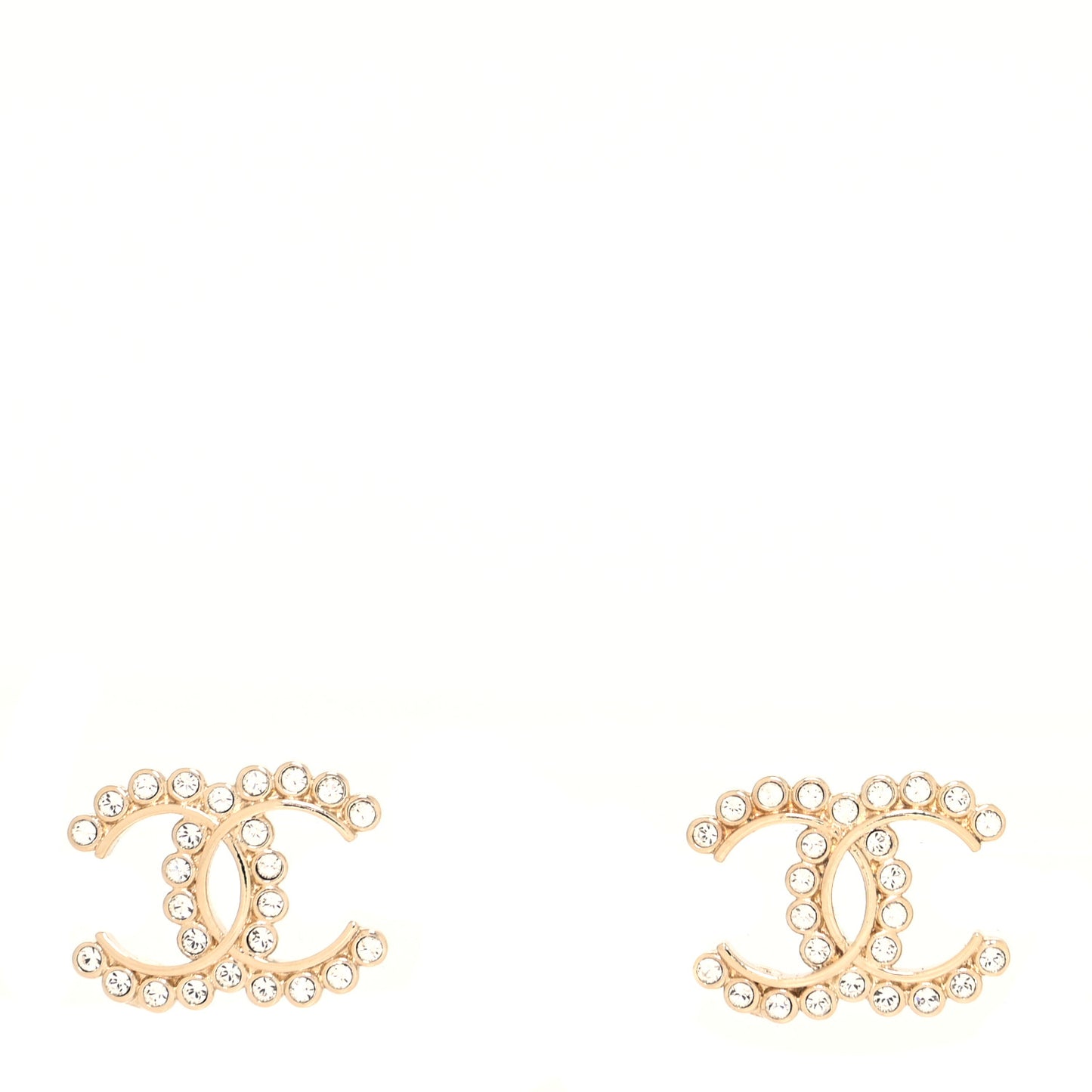 Strass Crystal Dazzling Wheat CC Earrings Gold