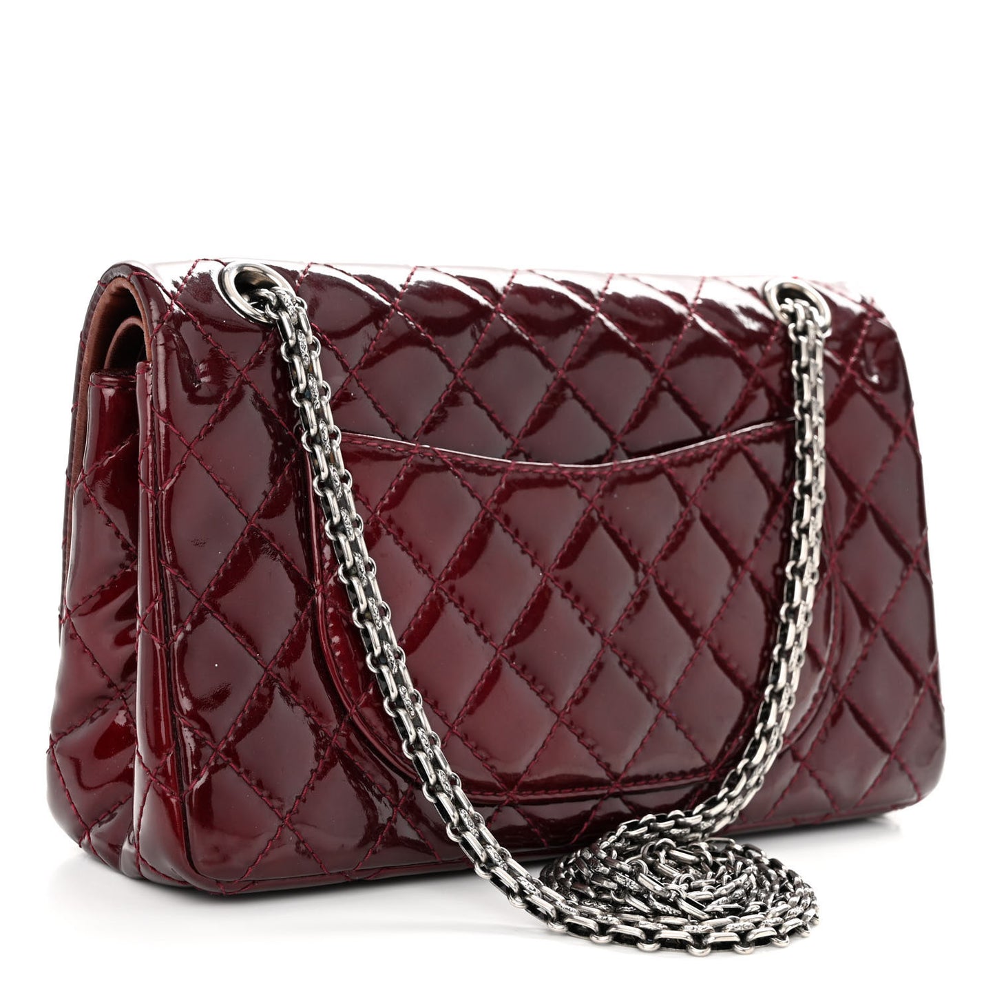 Patent Quilted 2.55 Reissue 226 Flap Burgundy