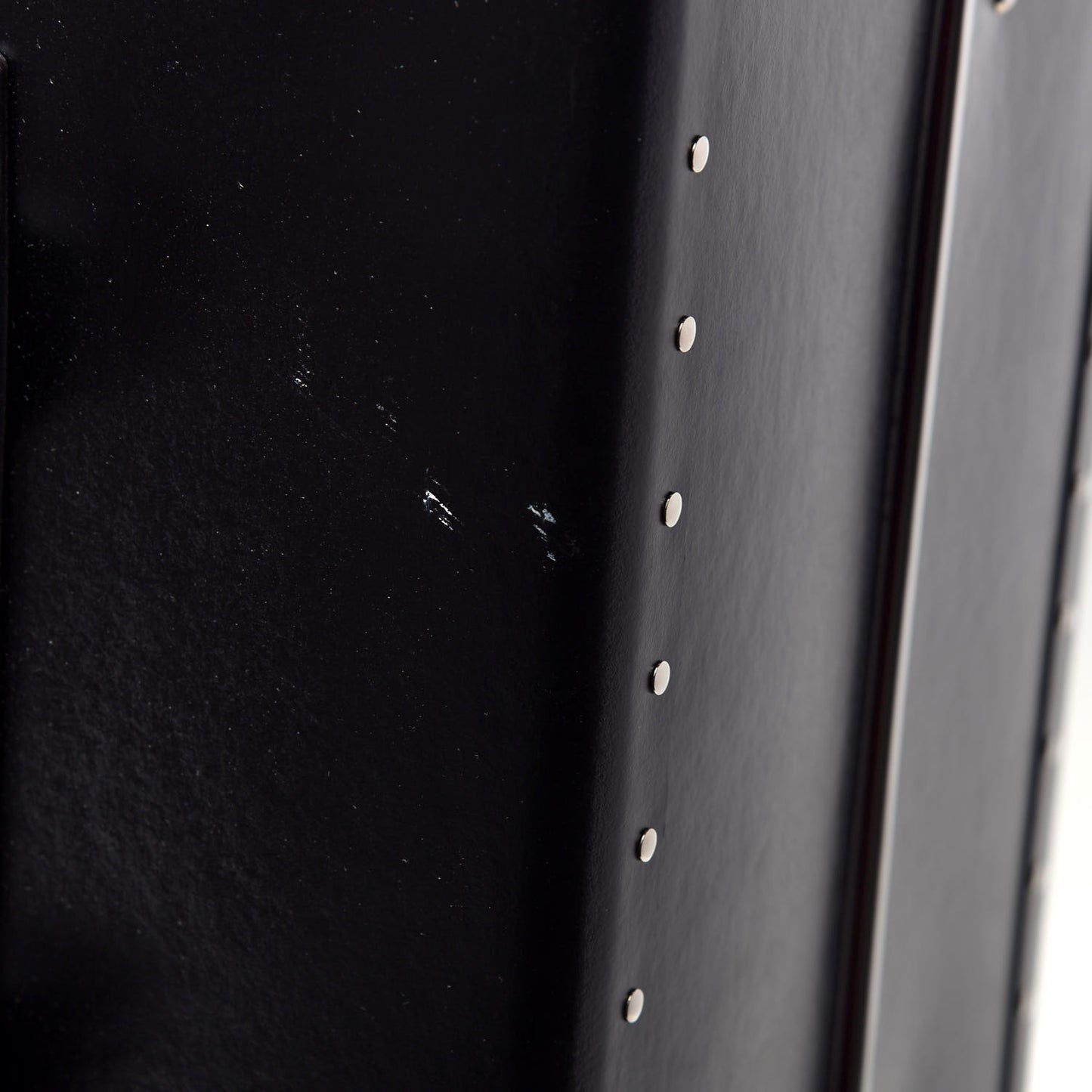Calfskin Web Medium Globe-Trotter Suitcase Black