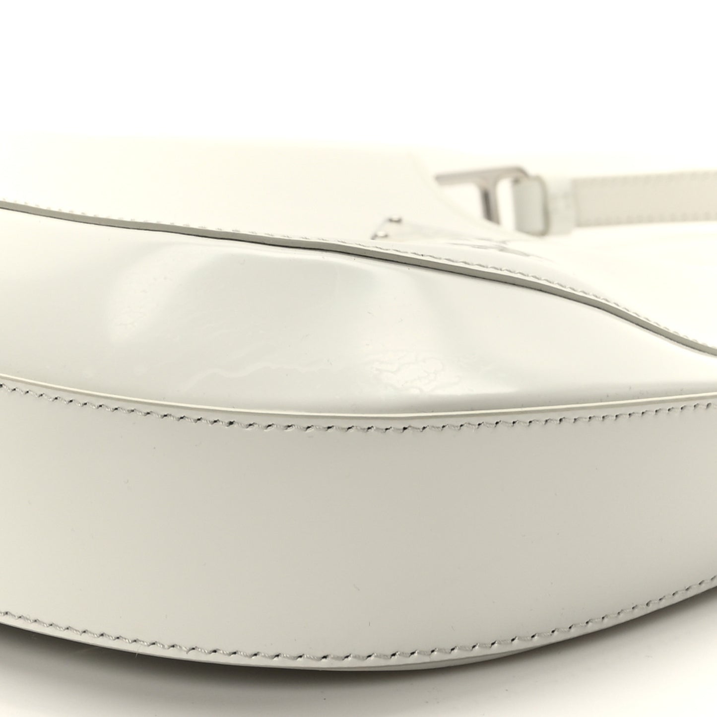 Spazzolato Large Cleo Adjustable Strap Shoulder Bag White