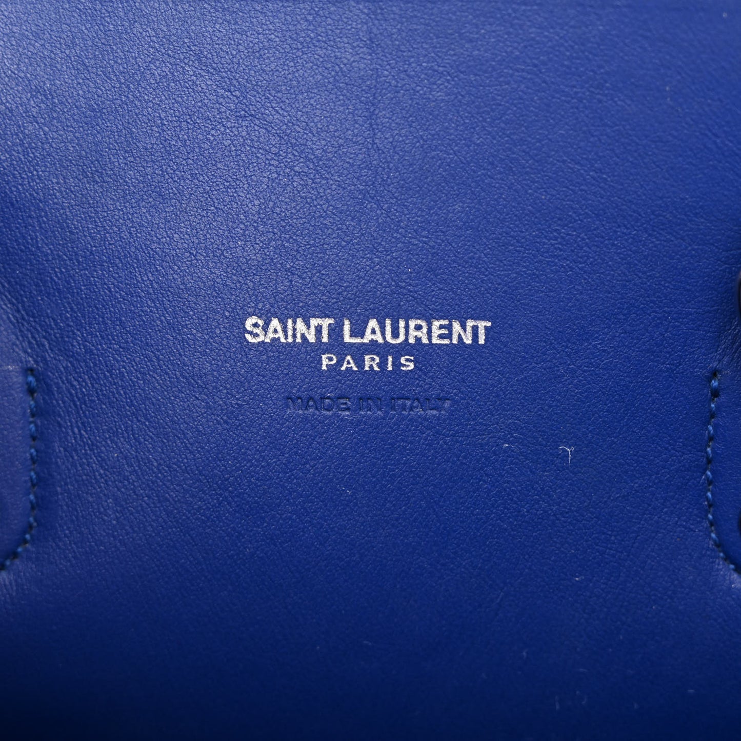 Grained Calfskin Baby Sac De Jour Royal Blue