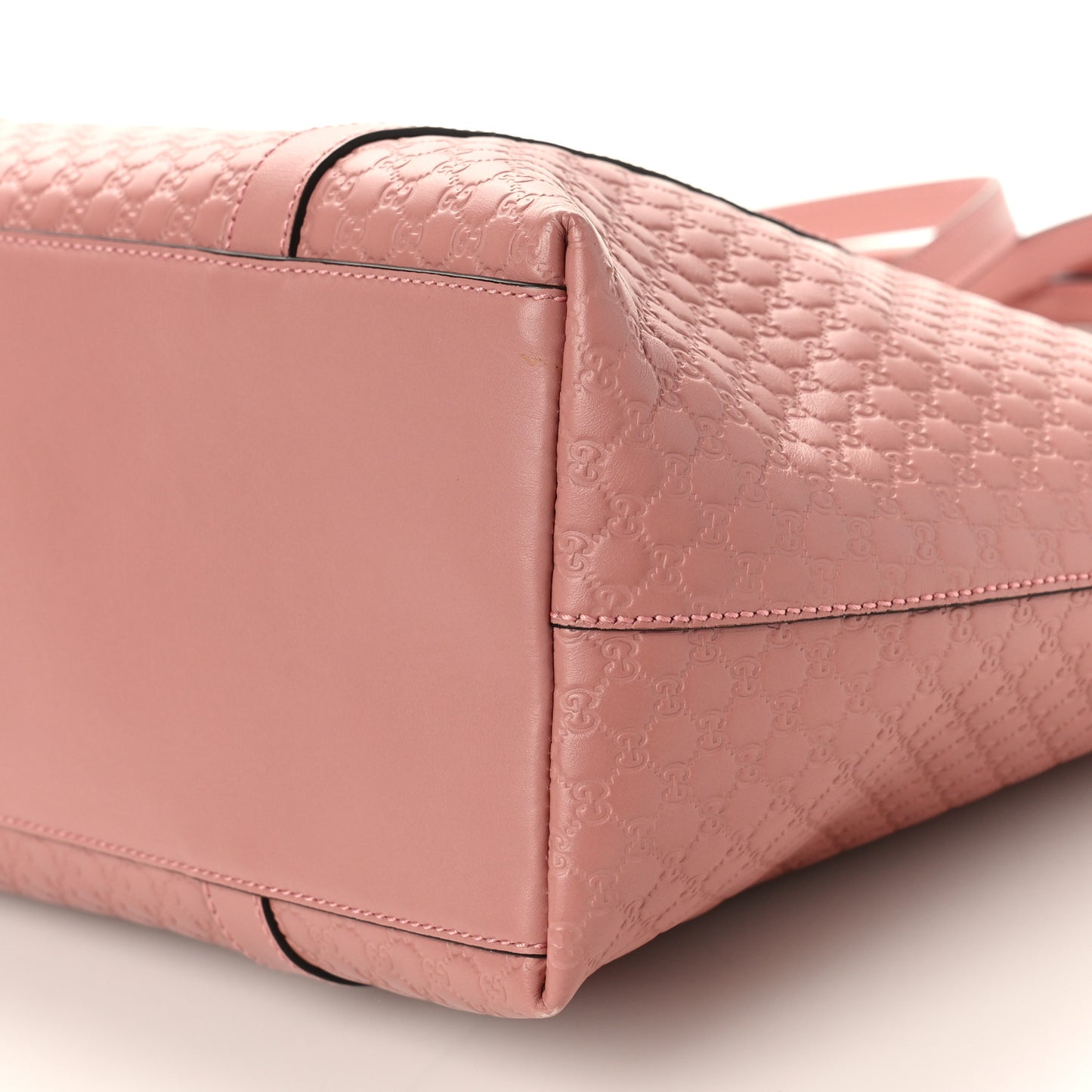 Soft Microguccissima Medium Zippered Satchel Soft Pink