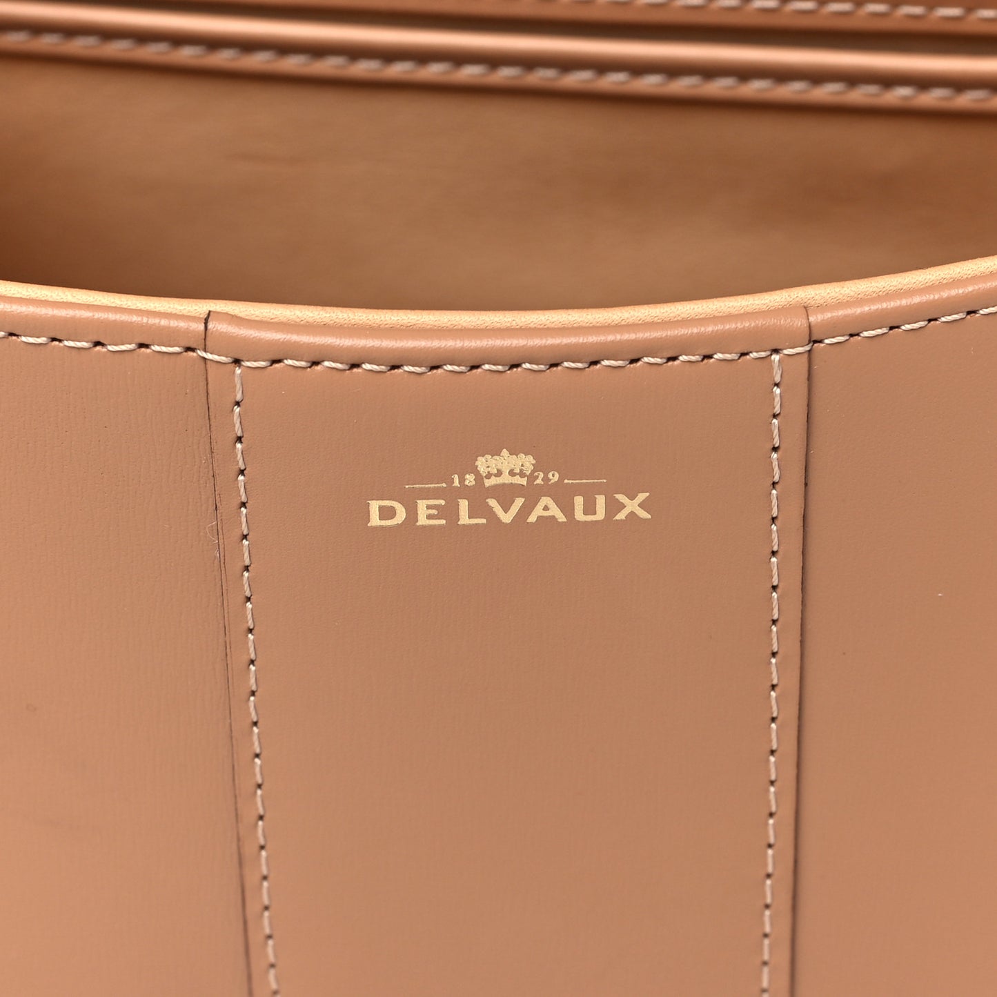 Box Calfskin Mini Brillant Satchel Sand