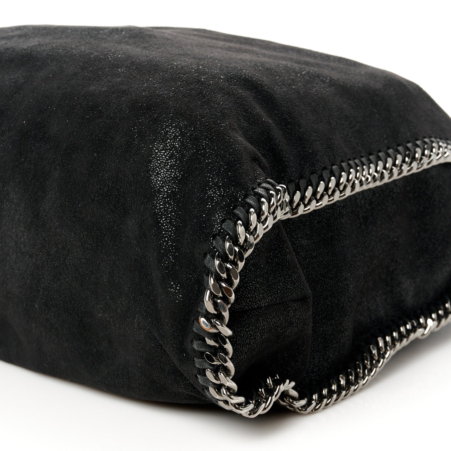 Shaggy Deer Falabella Fold Over Tote Black