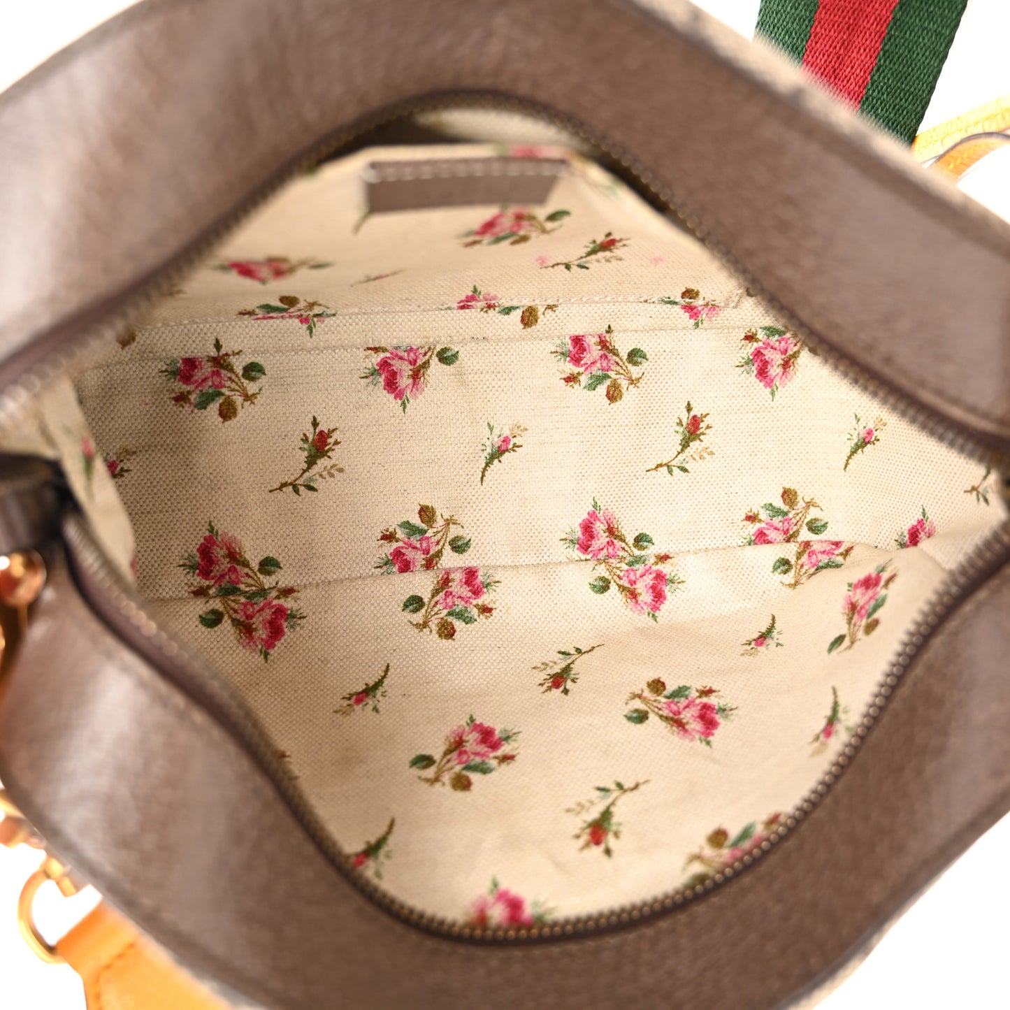 GG Supreme Monogram Web Neo Vintage Shoulder Bag Beige New Acero Crop