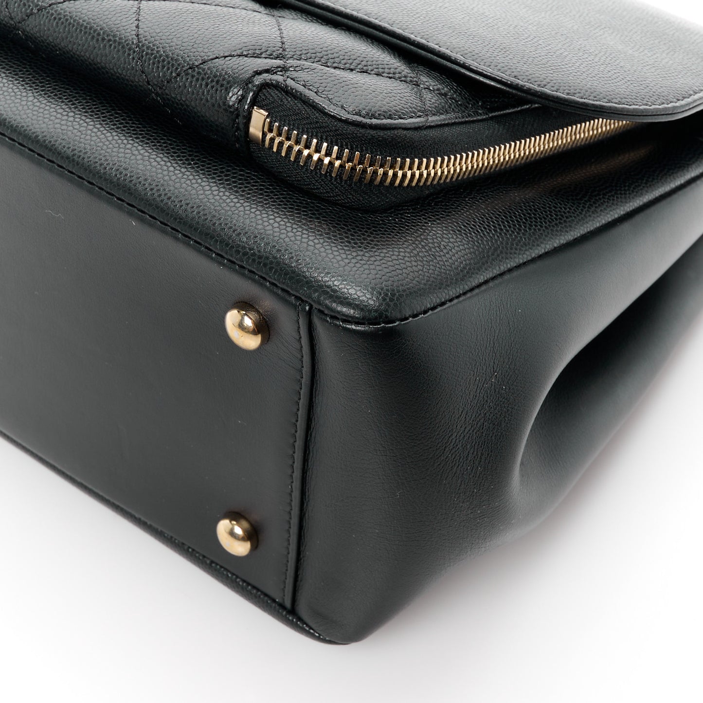 Caviar Quilted Large Business Affinity Flap Black