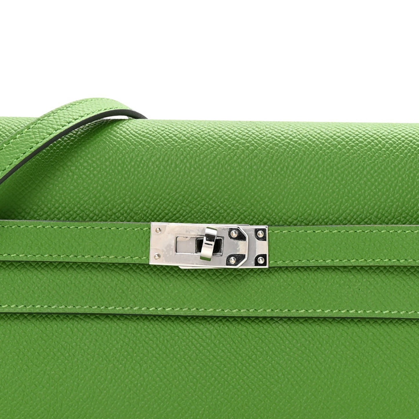 Epsom Kelly Wallet To Go Vert Yucca