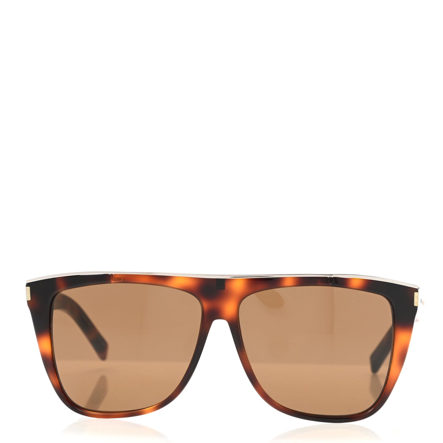 Acetate Flat Top SL1 Sunglasses Tortoise