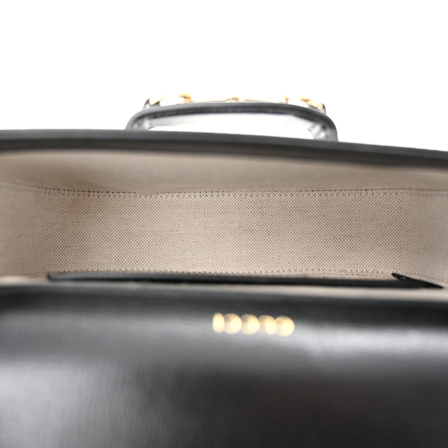 Azalea Calfskin Web Mini Horsebit 1955 Shoulder Bag Black