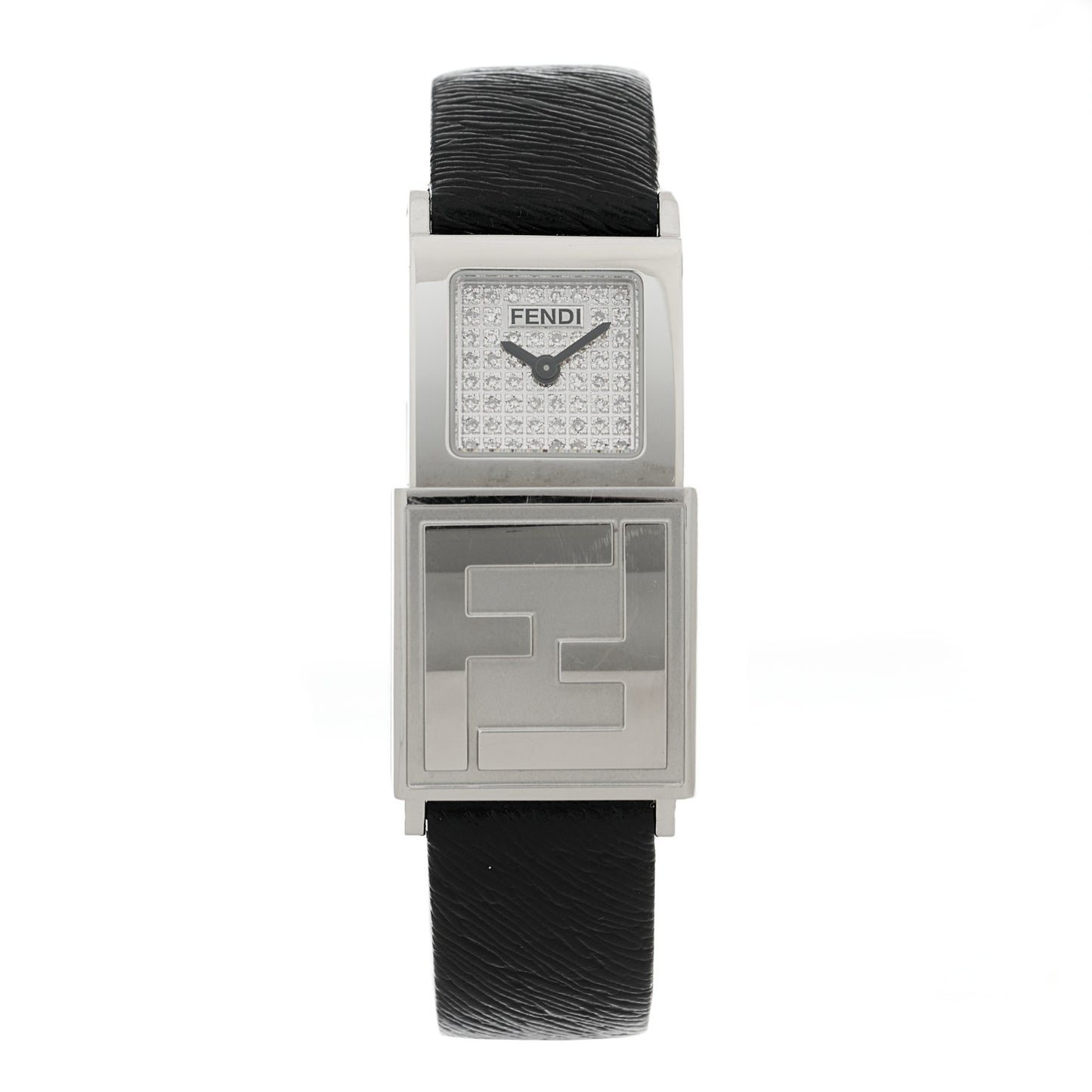 Stainless Steel Calfskin 20mm 5500L Quartz Watch Black