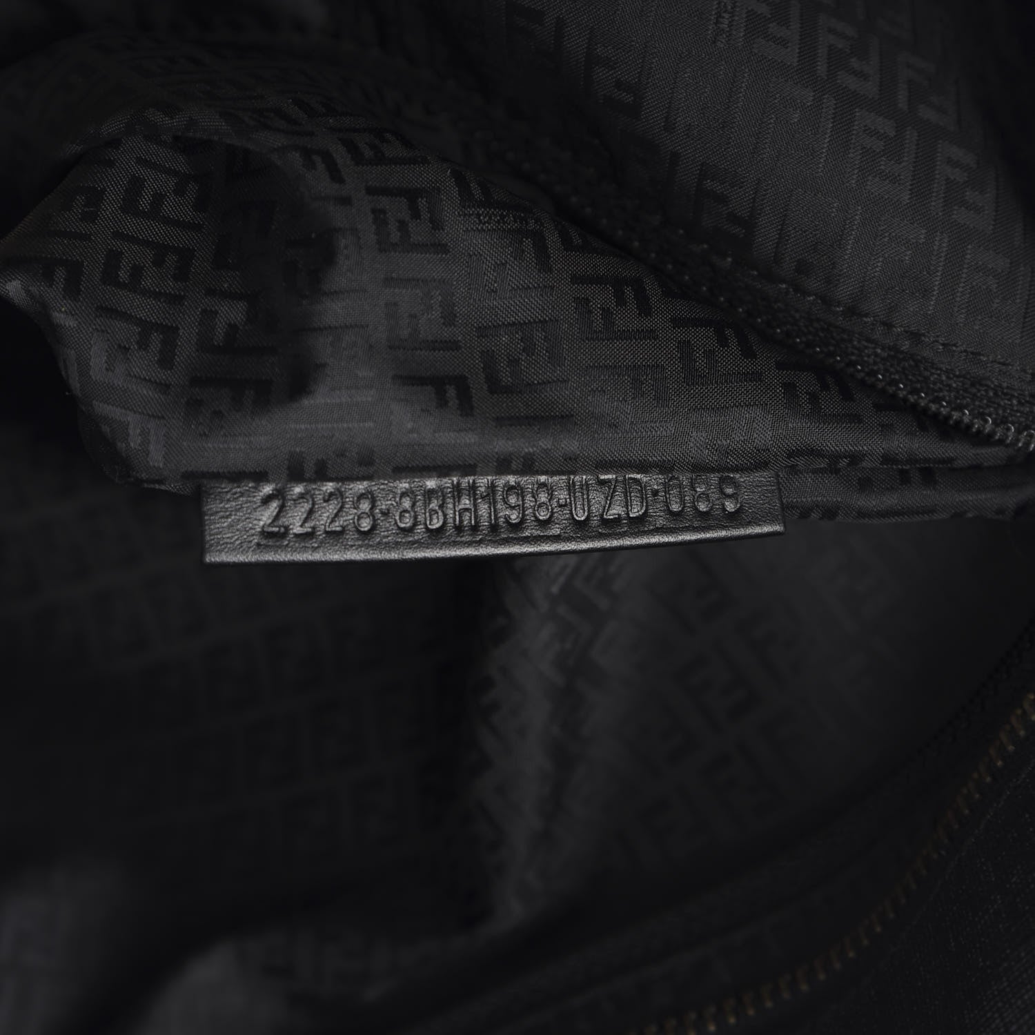 Fendi Zucca Spalmati Small Roll Tote Black 6 of 9