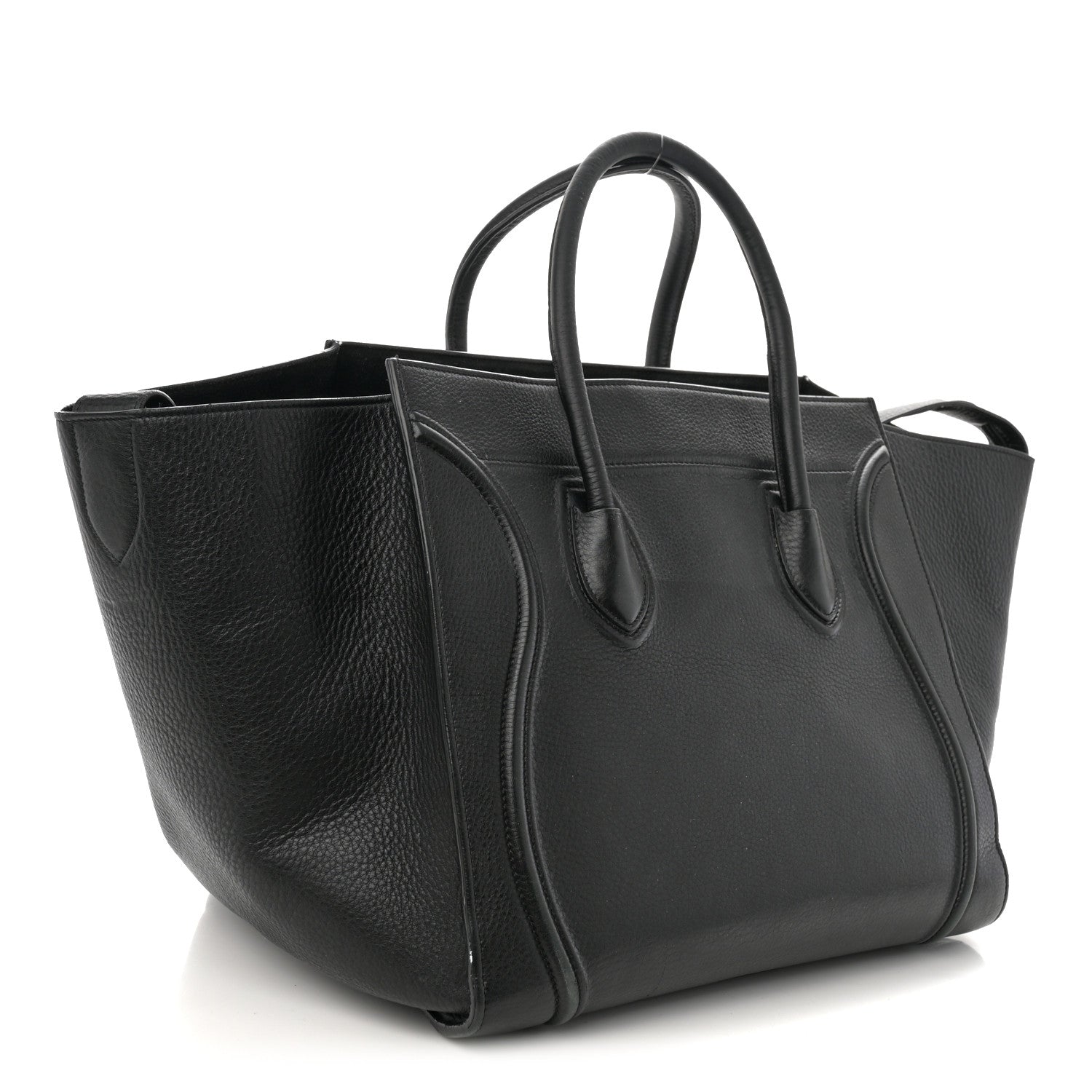 Celine Supple Calfskin Medium Phantom Luggage Black 3 of 22