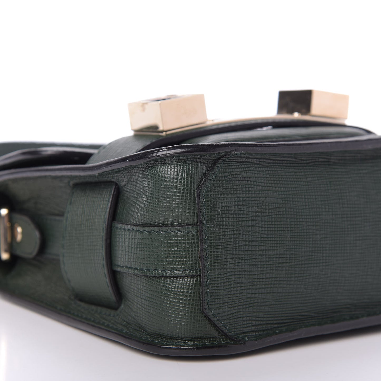 Linosa Calfskin Tiny PS11 Classic Shoulder Bag Dark Green