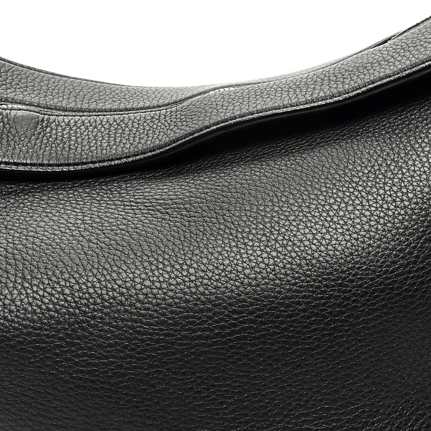 The Row Grained Calfskin Large Slouchy Banana Bag Black 7 of 9