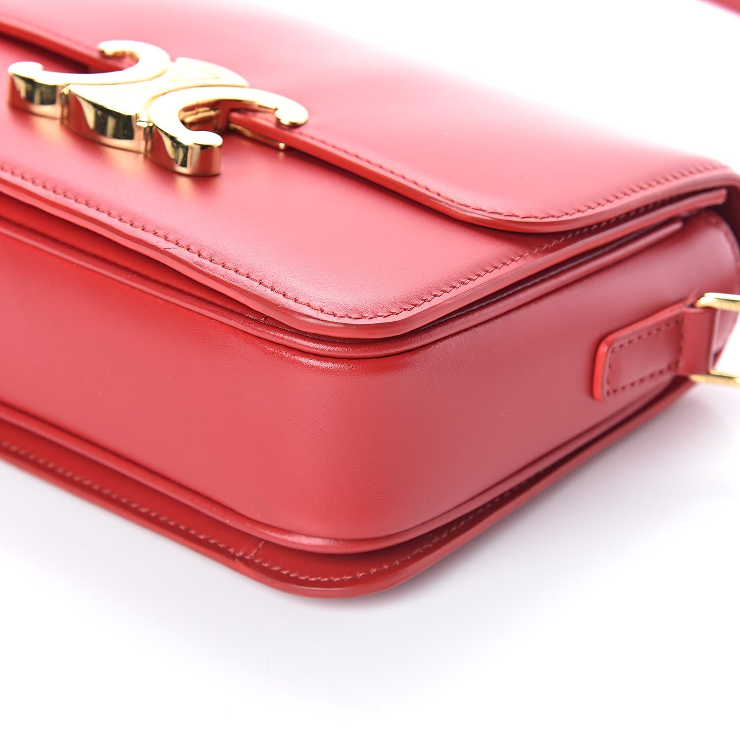 Celine Shiny Calfskin Teen Triomphe Red 9 of 9