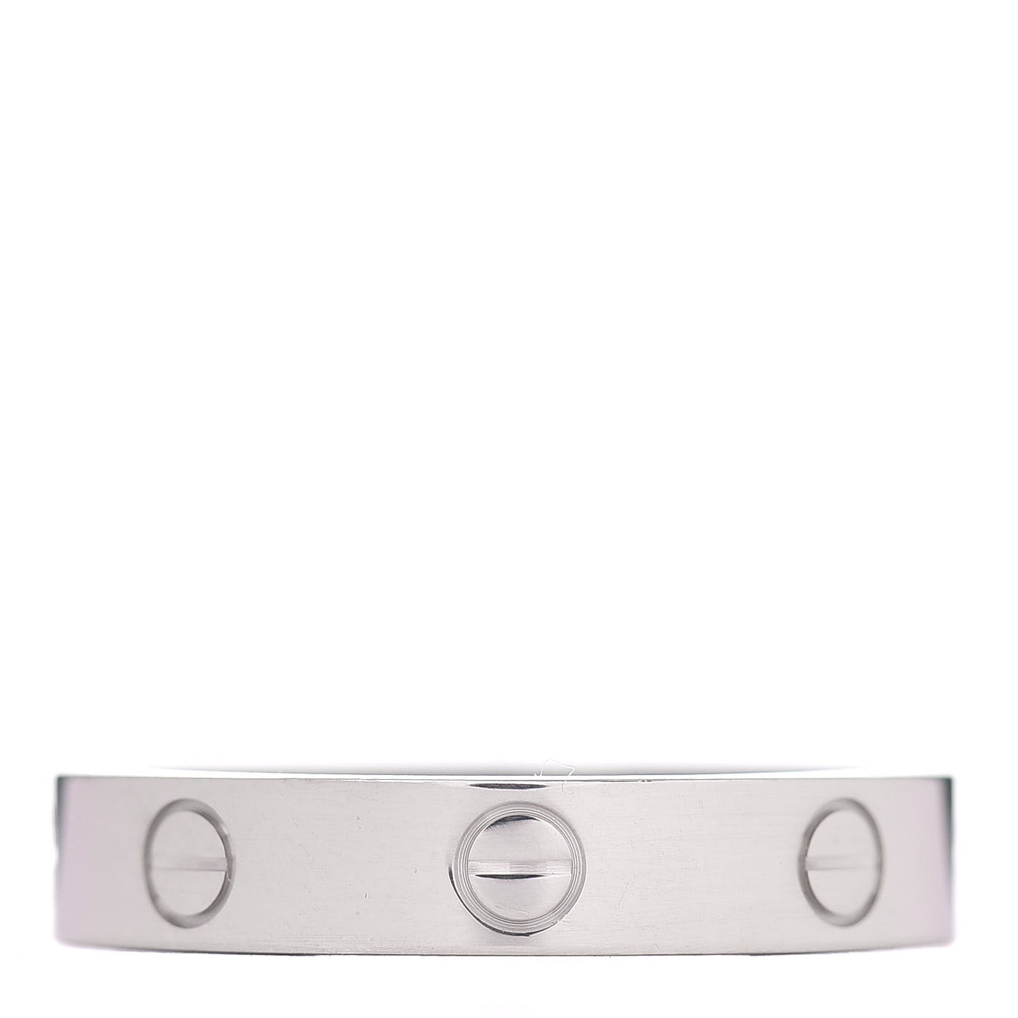 18K White Gold 3.5mm LOVE Wedding Band Ring 57 8