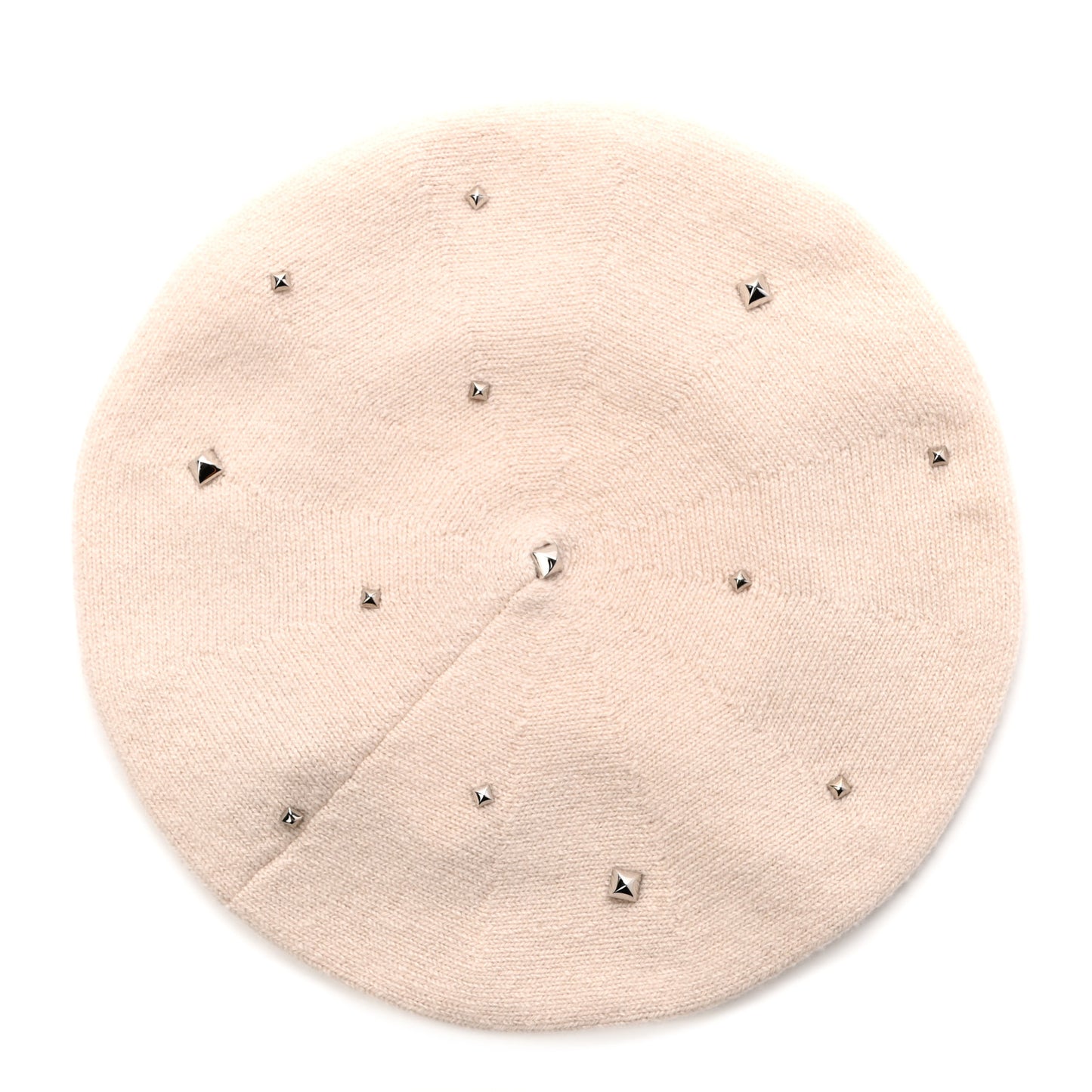 Cashmere Medor Studded Darling Beret S White