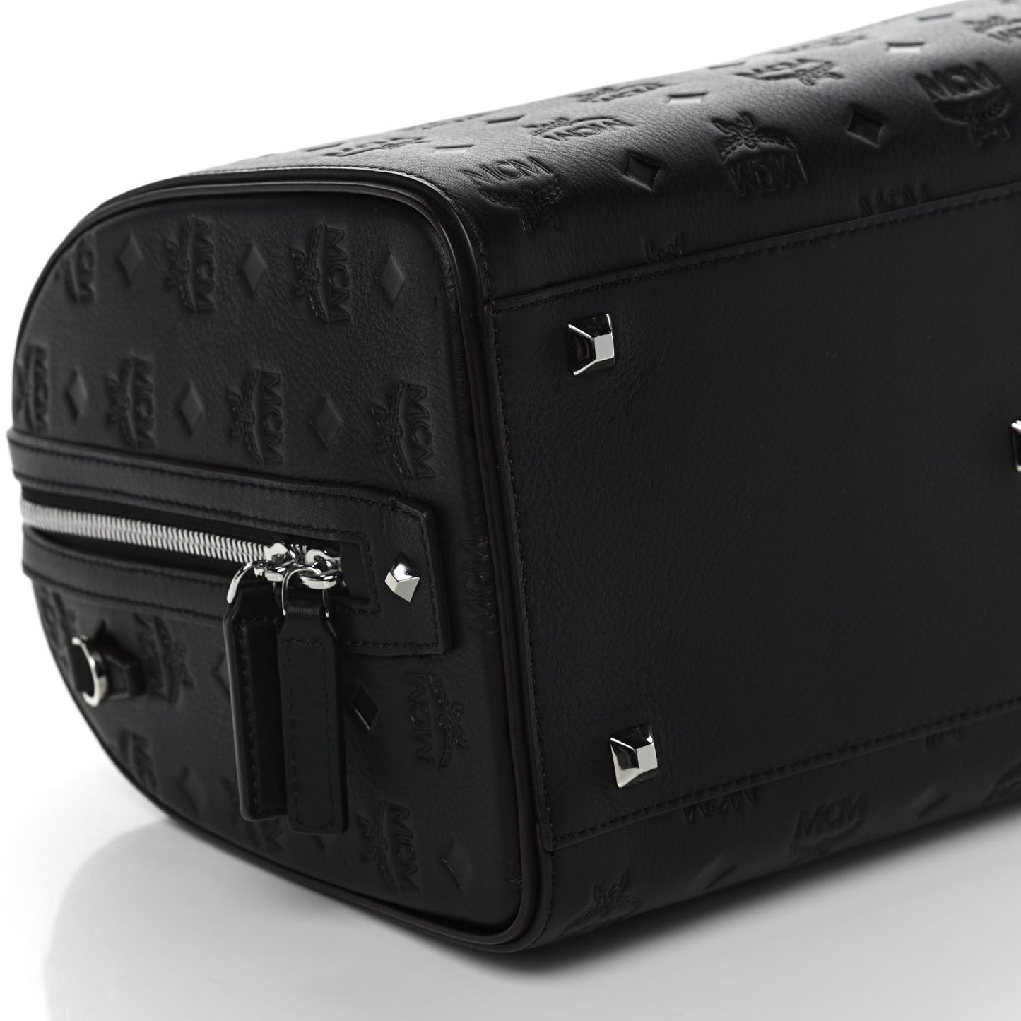 Calfskin Ottomar Monogram Essential Boston Bag Black