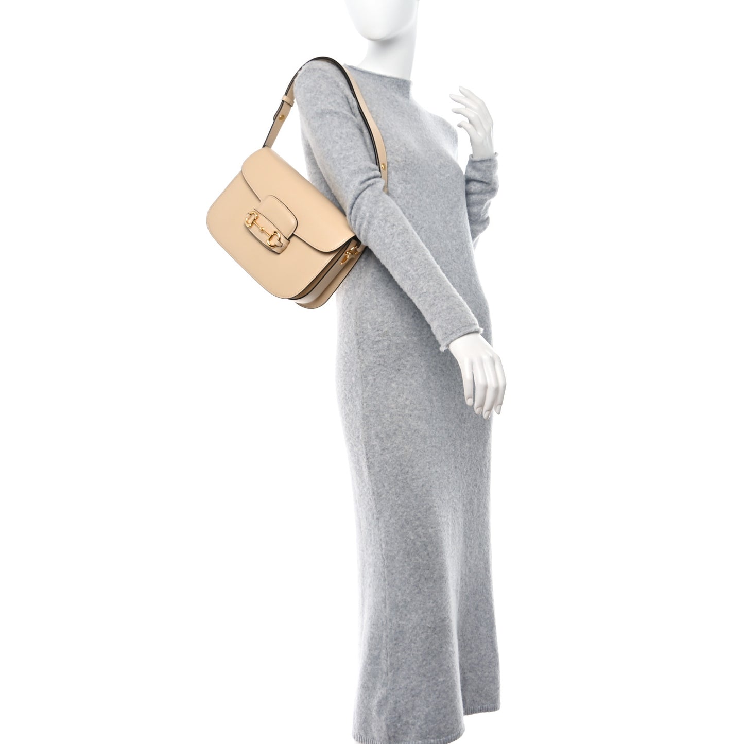 Azalea Calfskin Horsebit 1955 Shoulder Bag Bubble Tea