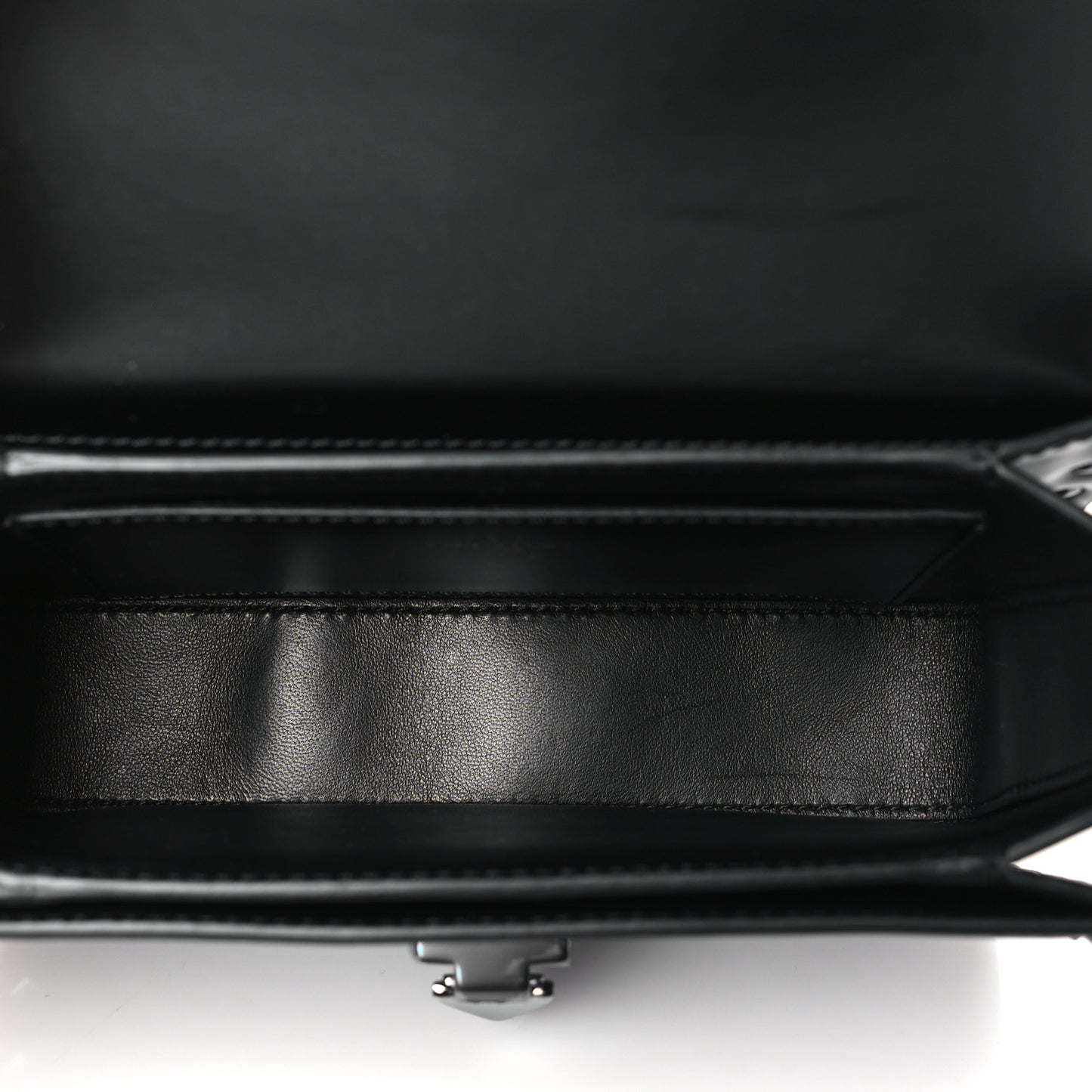 Smooth Calfskin Enamel Tonal Small Rockstud23 Shoulder Bag Black