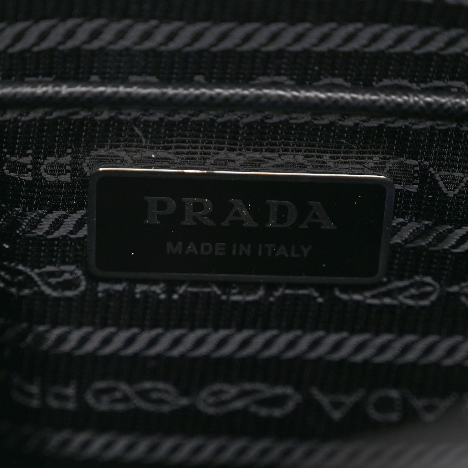 Prada Re-Nylon Vela Saffiano Pocket Single Buckle Messenger Shoulder Bag Black 6 of 11