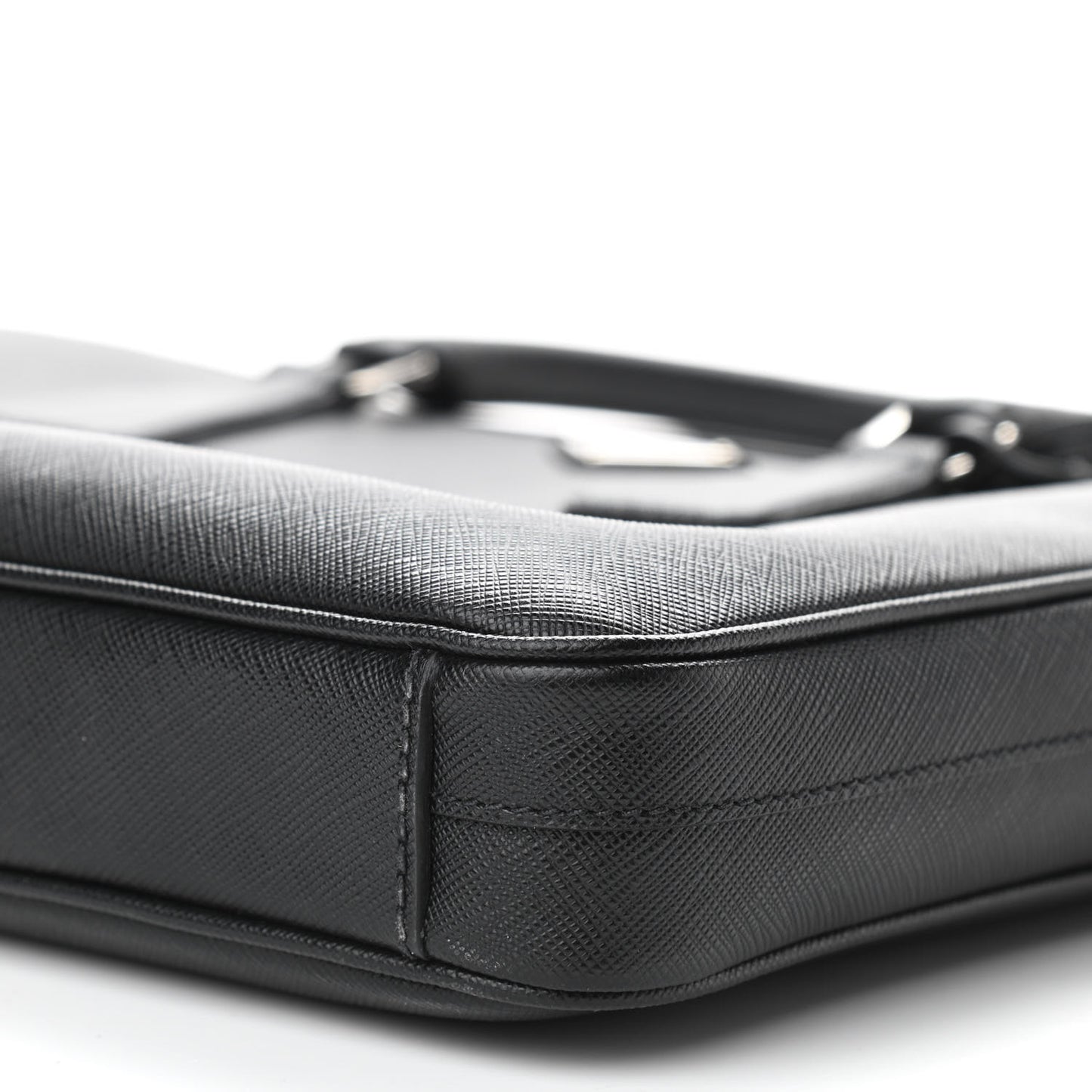 Saffiano Travel Briefcase Black