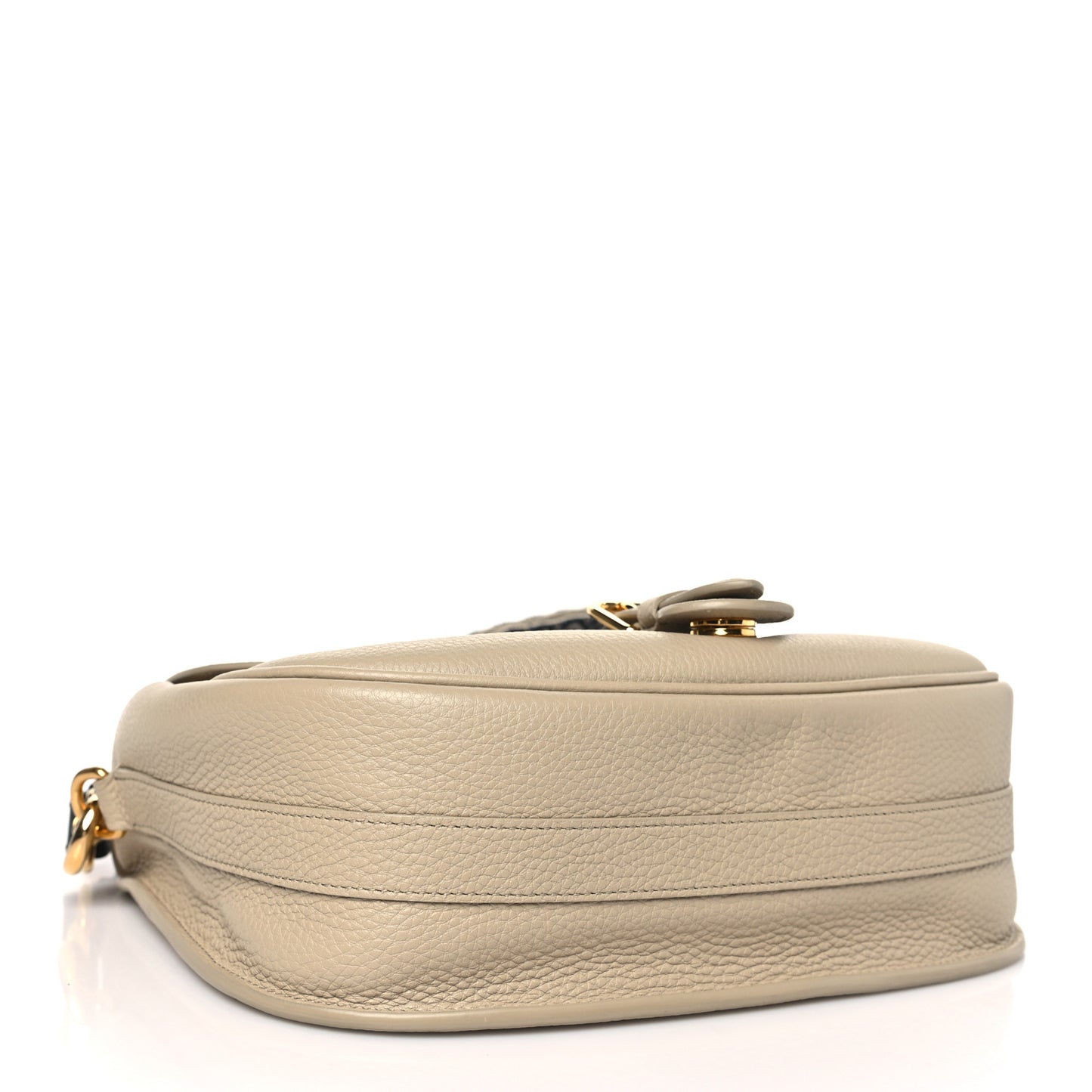 Grained Calfskin Large Bobby Flap Beige