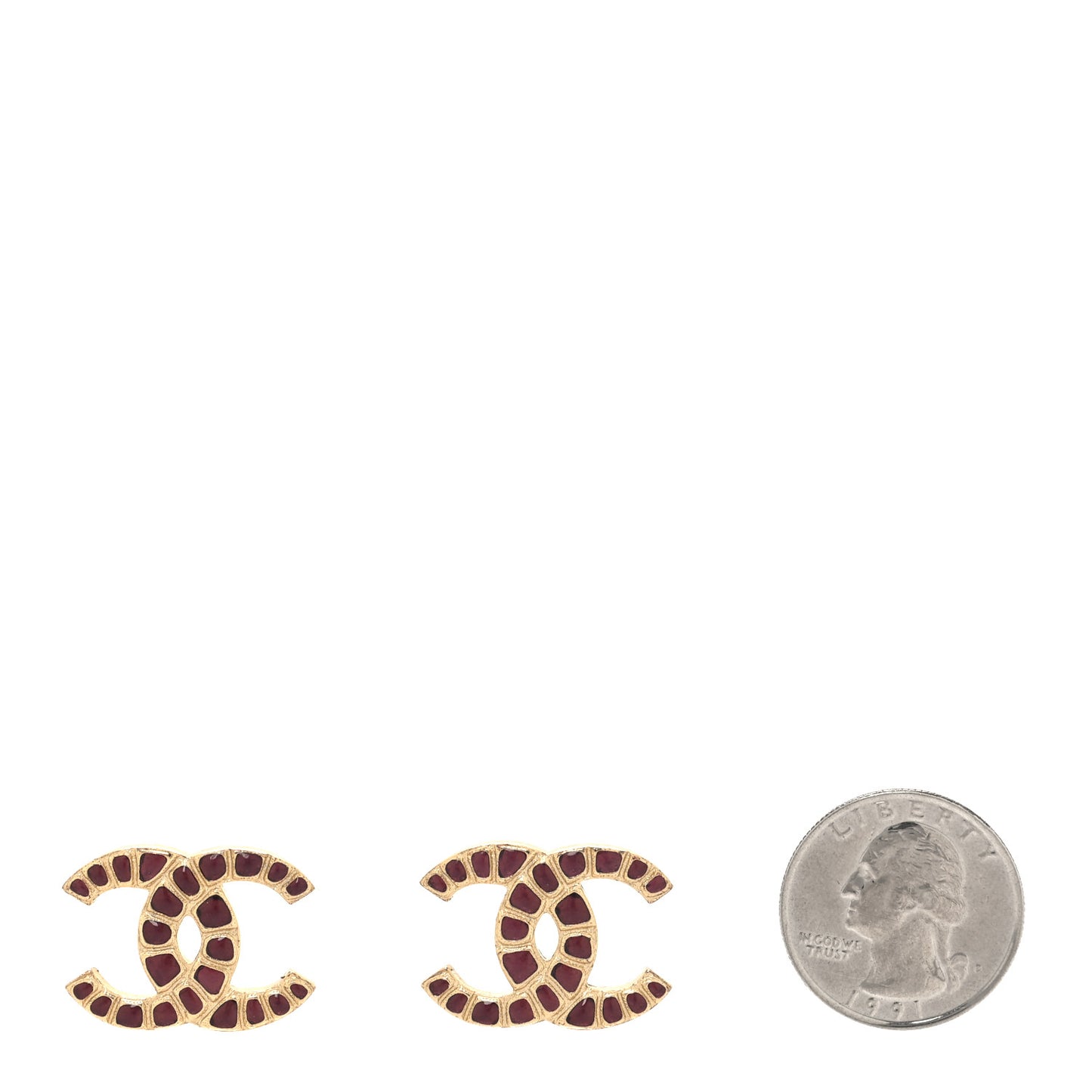 Gripoix Poured Glass Along The Nile CC Earrings Purple Gold