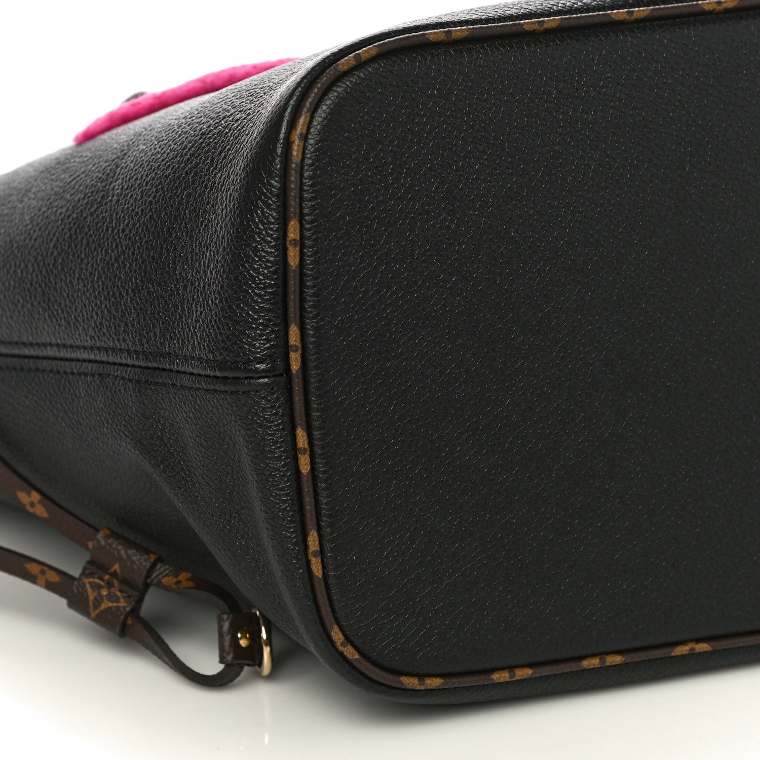 Louis Vuitton Calfskin Monogram Teddy Neverfull MM Black 9 of 10