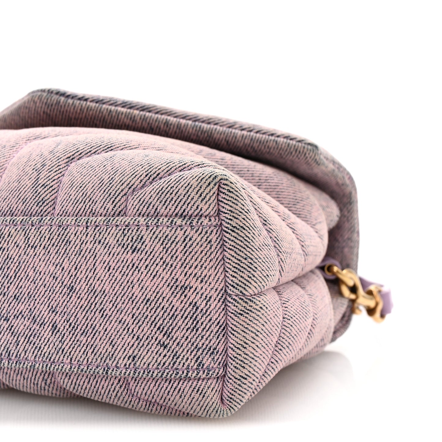 Denim Y Quilted Monogram Toy Loulou Crossbody Bag Bleached Lilac