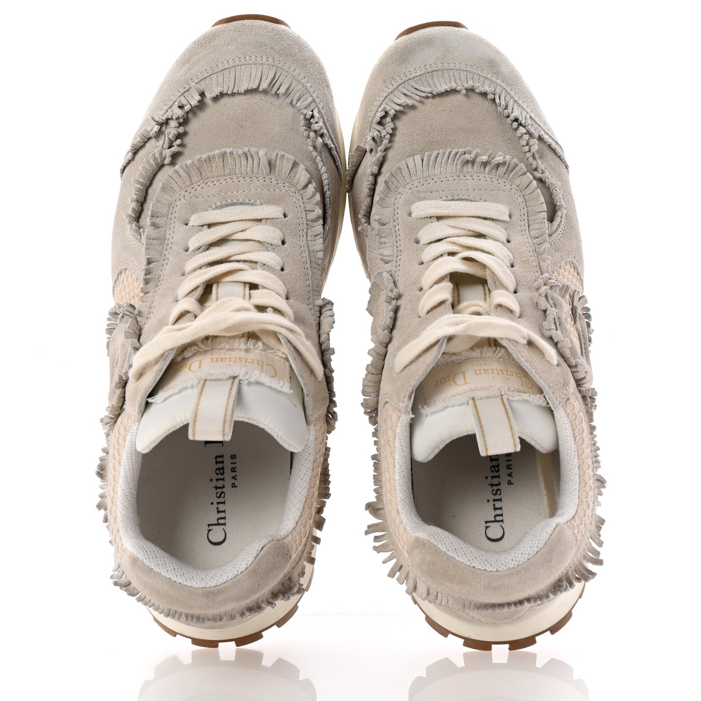 Suede C'est Dior Sneakers 40 Ecru