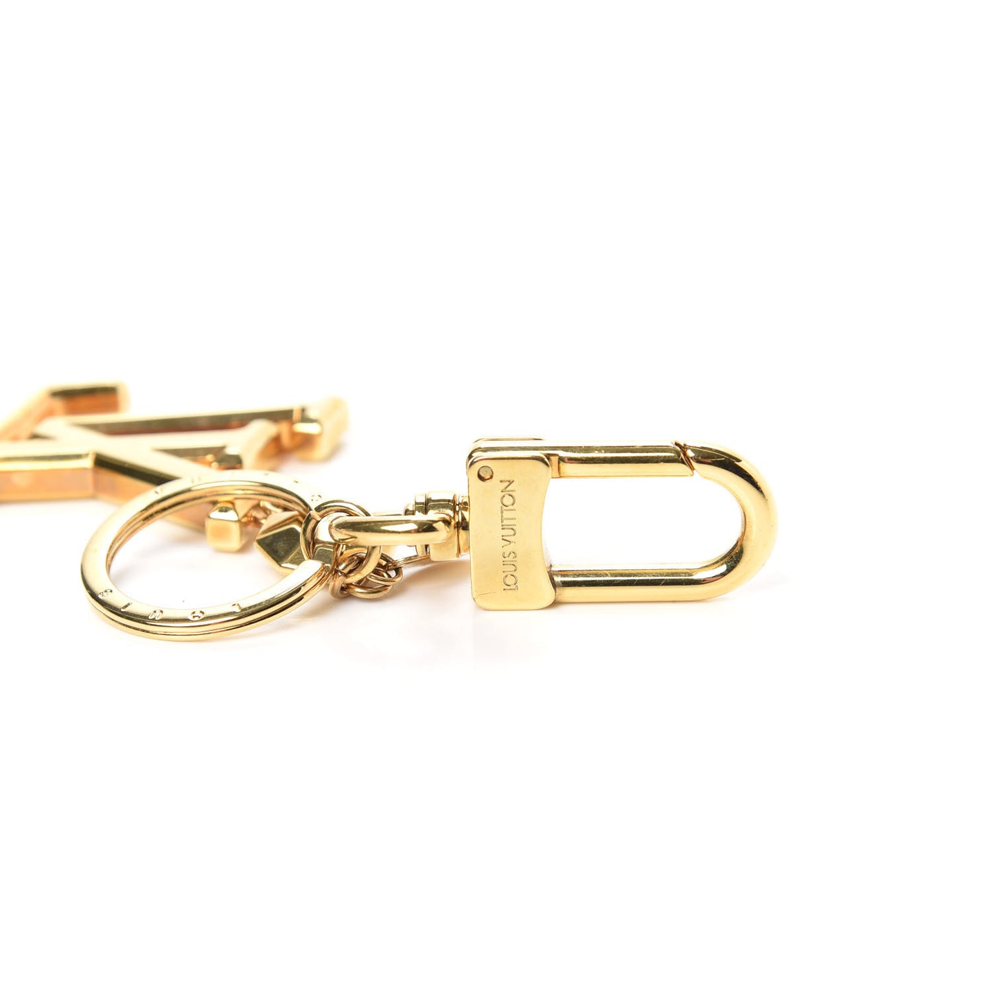 LV Facettes Bag Charm Key Holder Gold