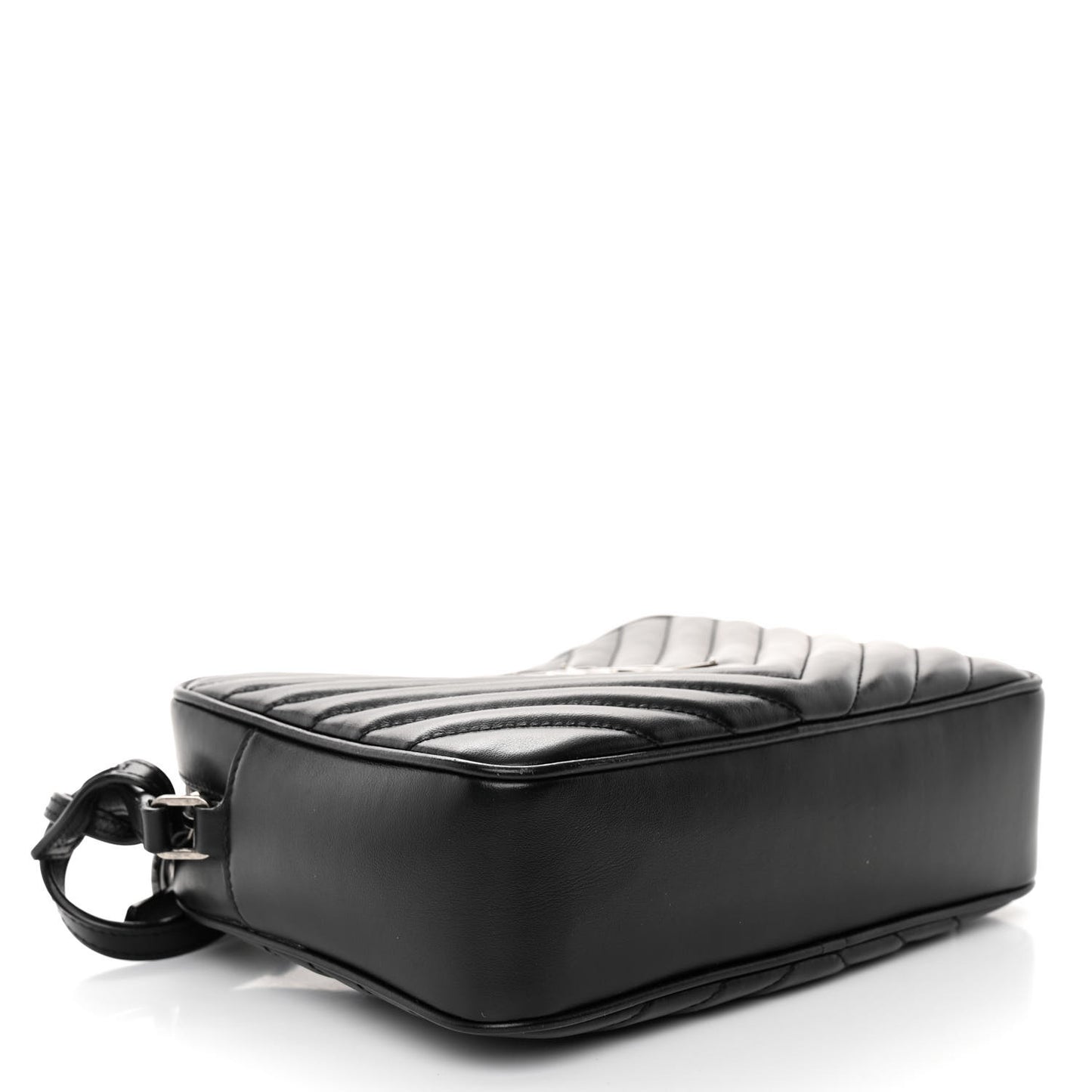 Calfskin Matelasse Monogram Lou Camera Bag Black