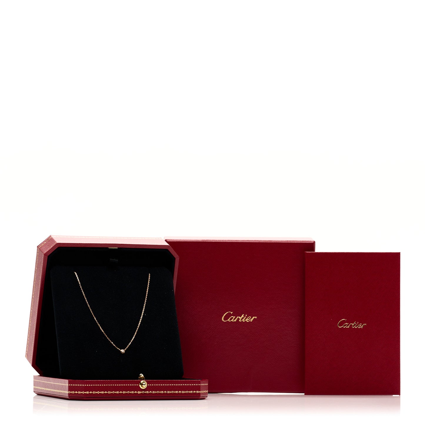 18K Pink Gold Diamond XS D'Amour Pendant Necklace