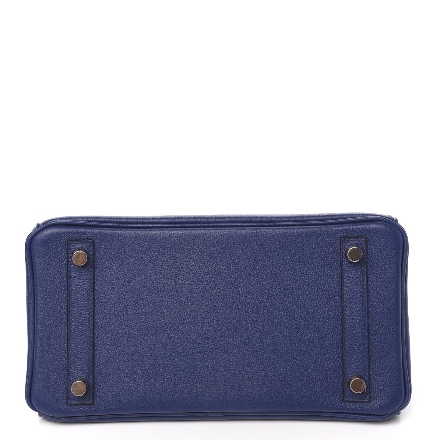 Taurillon Novillo Matte Alligator Birkin Touch 25 Bleu Saphir Marine