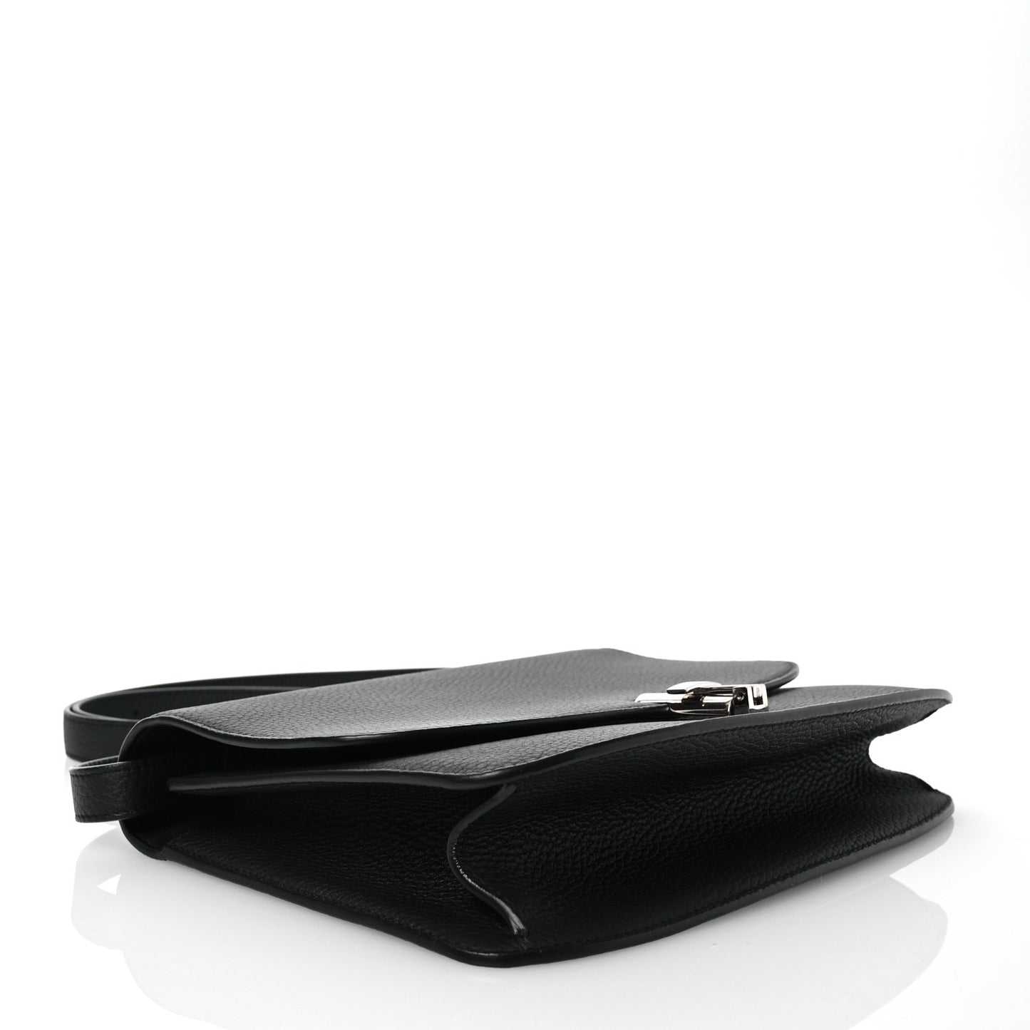 Stamped Saddle Calfskin The Sofia 10 Shoulder Bag Black