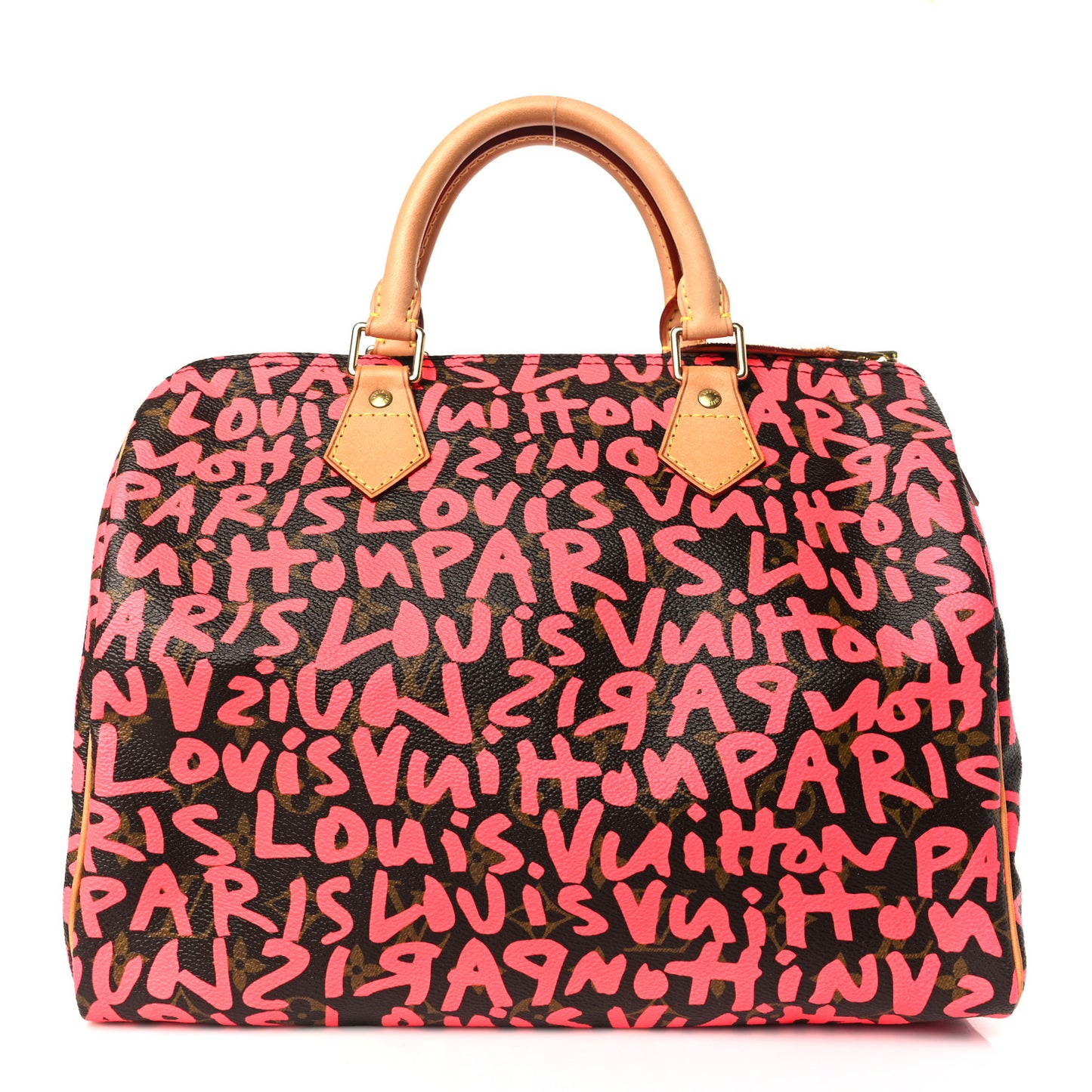 Monogram Graffiti Speedy 30 Fuchsia