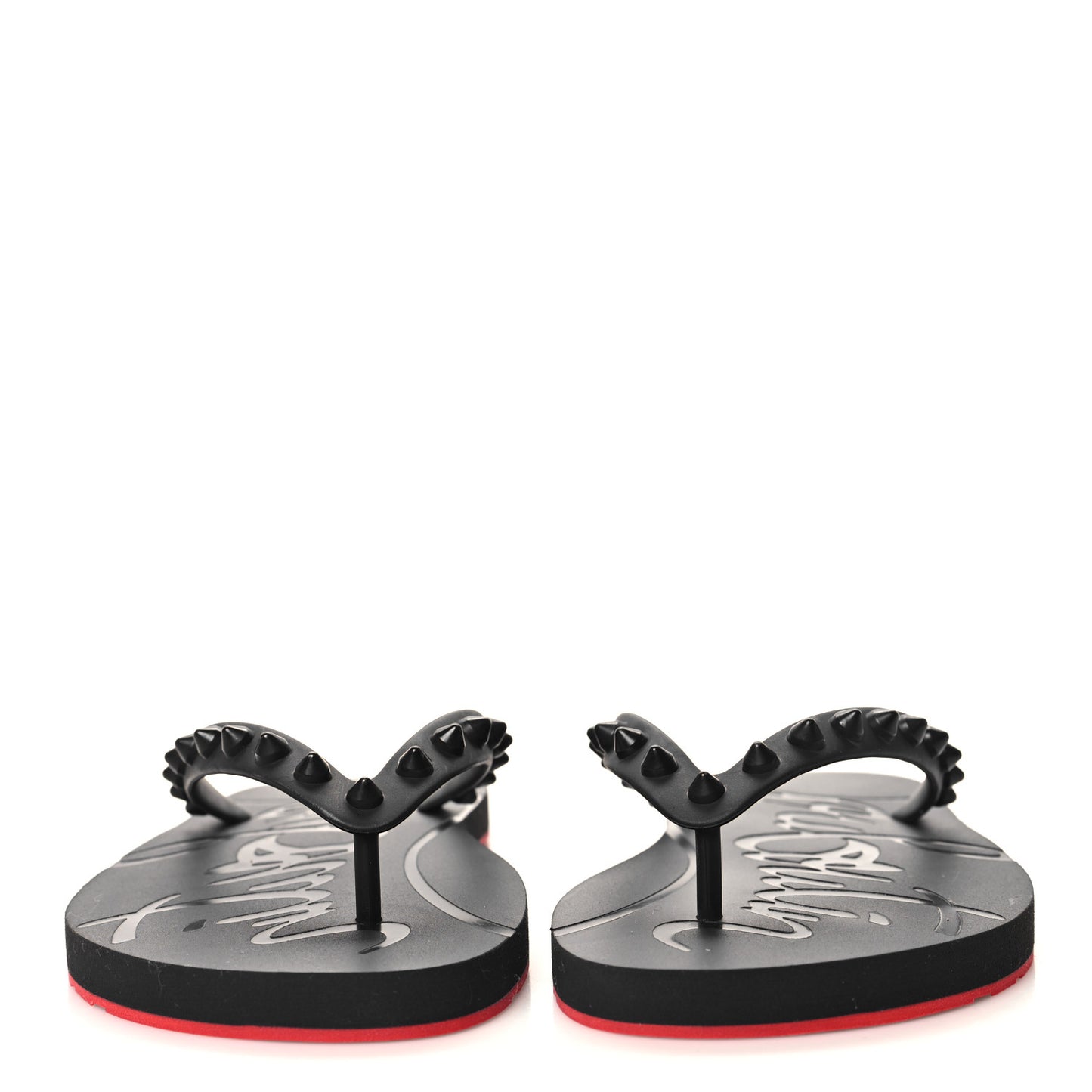 Rubber Spike Loubi Donna Flip Flop 35 Black