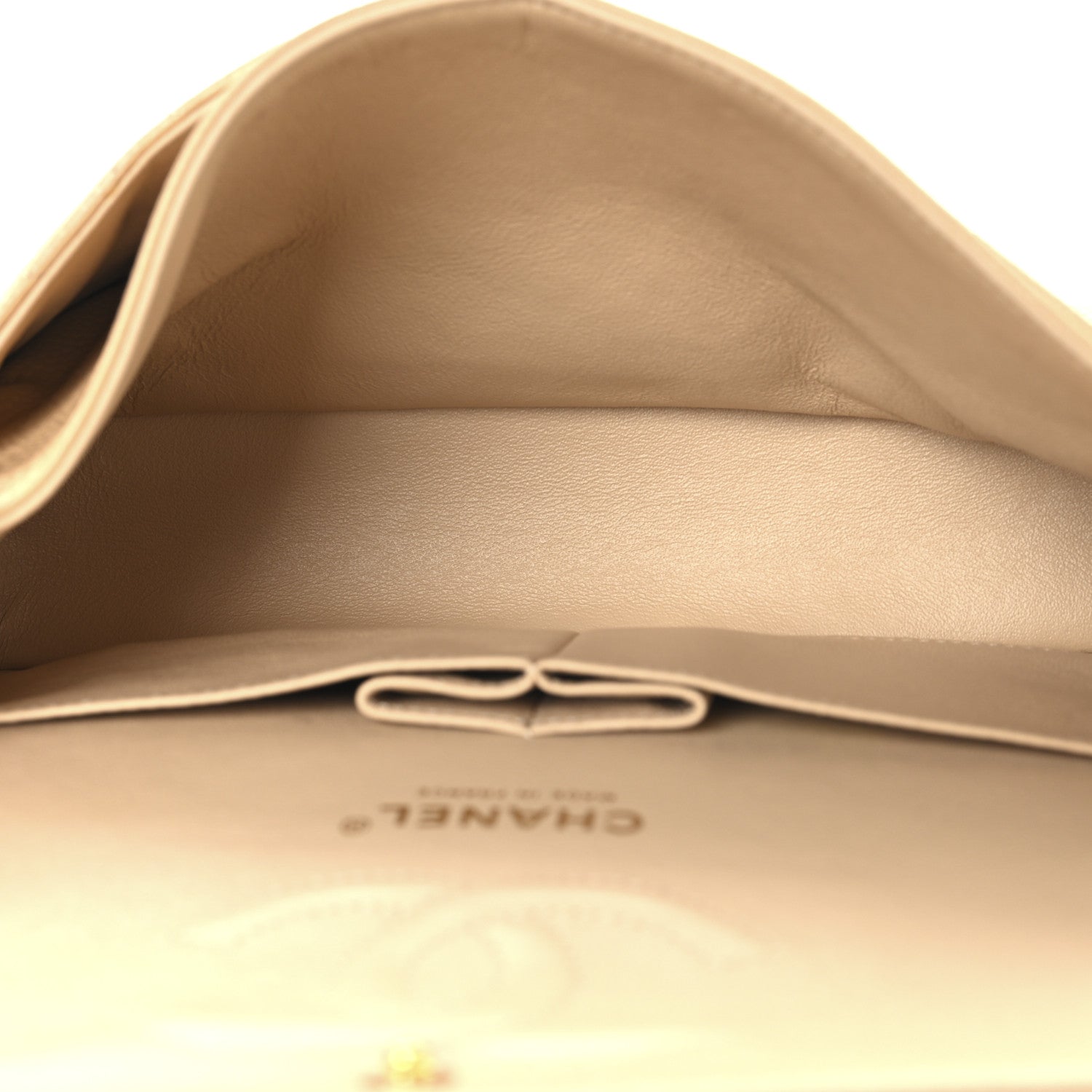 Chanel Caviar Quilted Medium Double Flap Beige 5 of 11