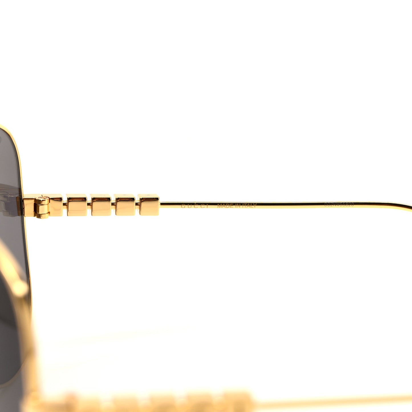Metal Mask Sunglasses GG1436S Grey Gold