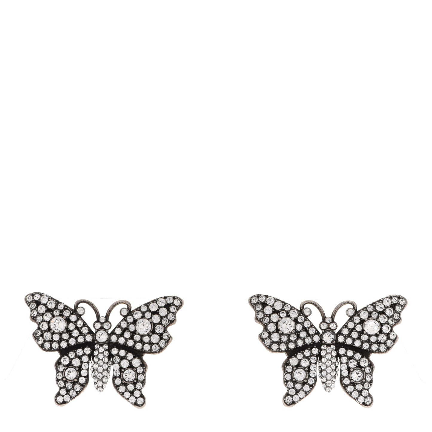 Crystal Butterfly Stud Earrings